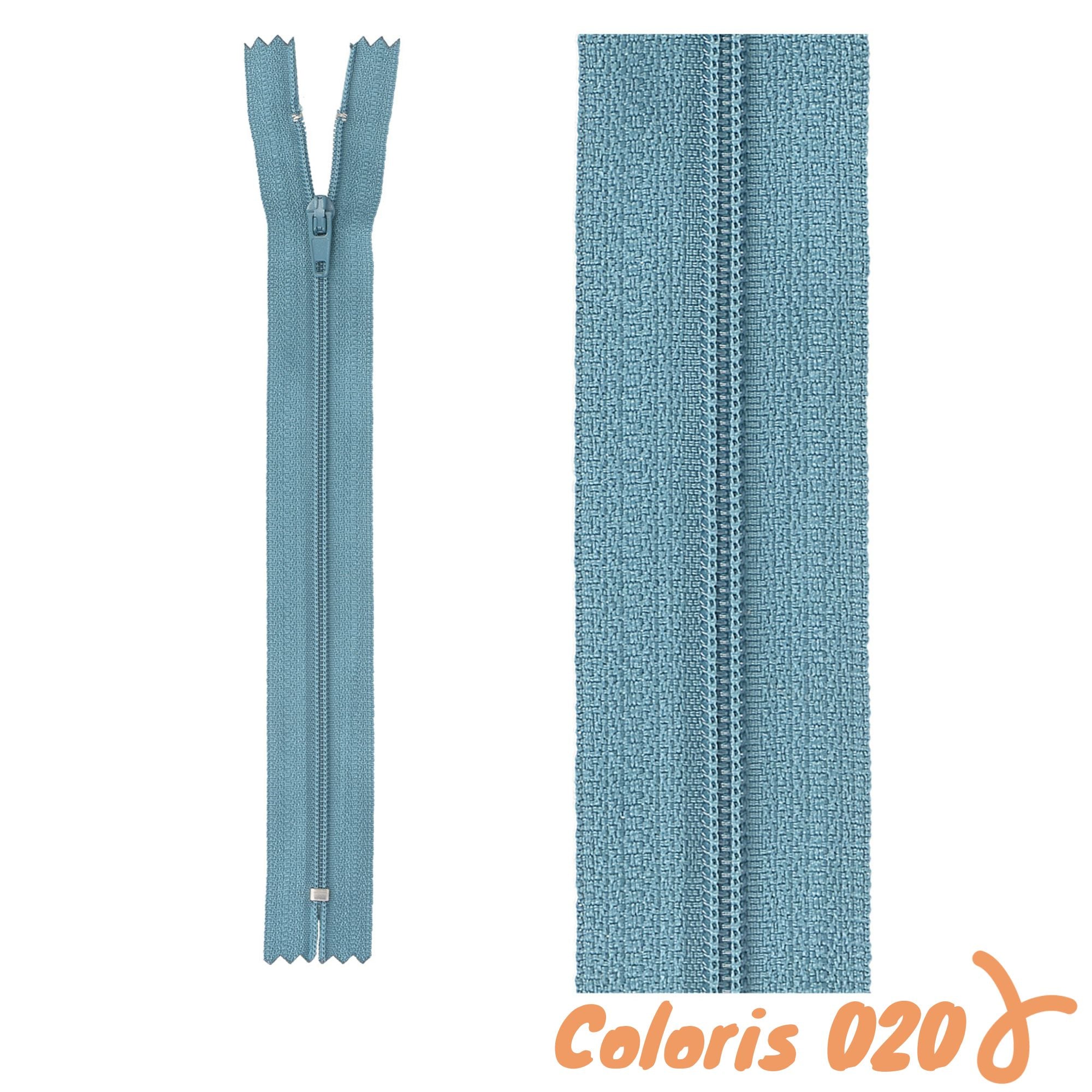 Zip non-séparable - 50 cm
