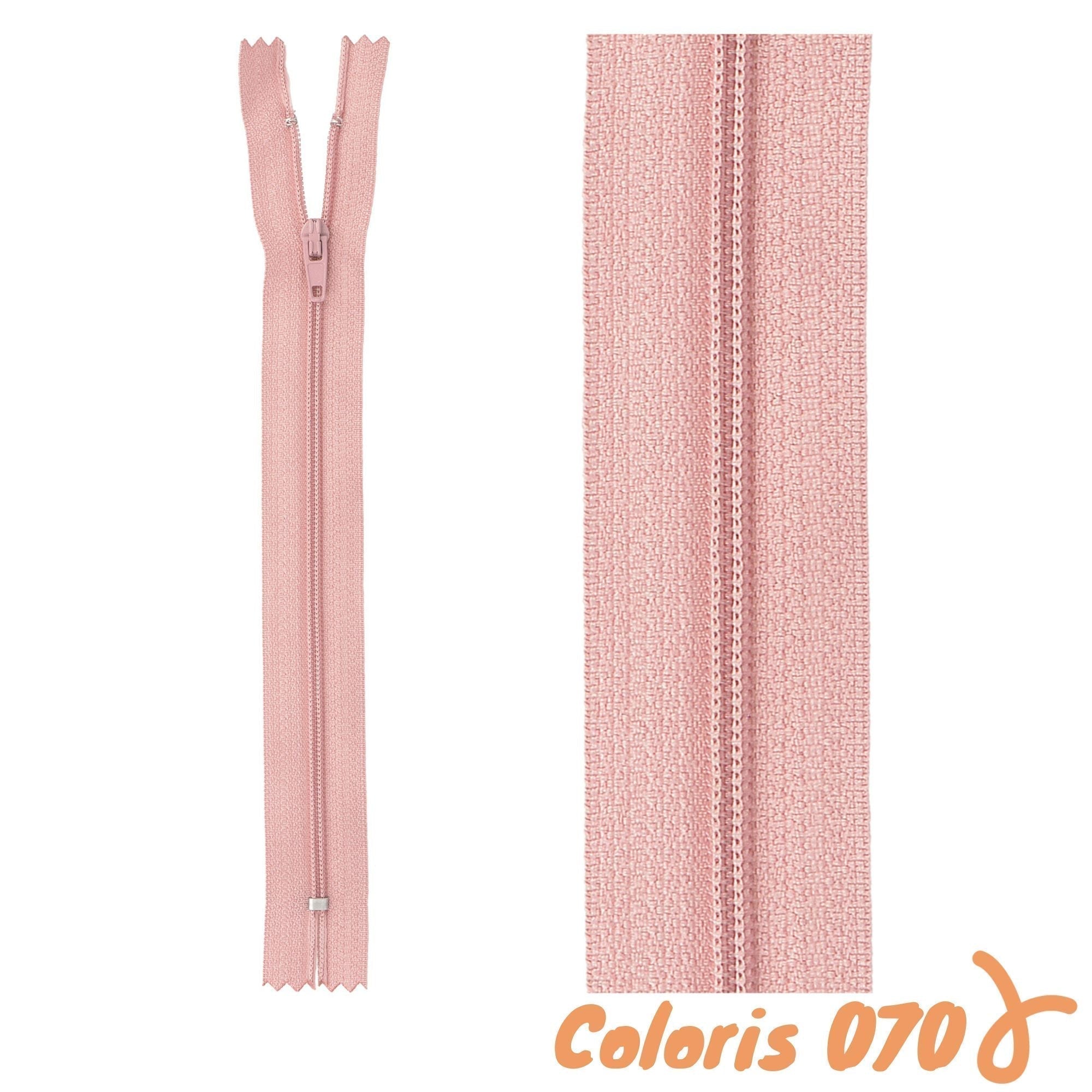 Zip non-séparable - 45 cm