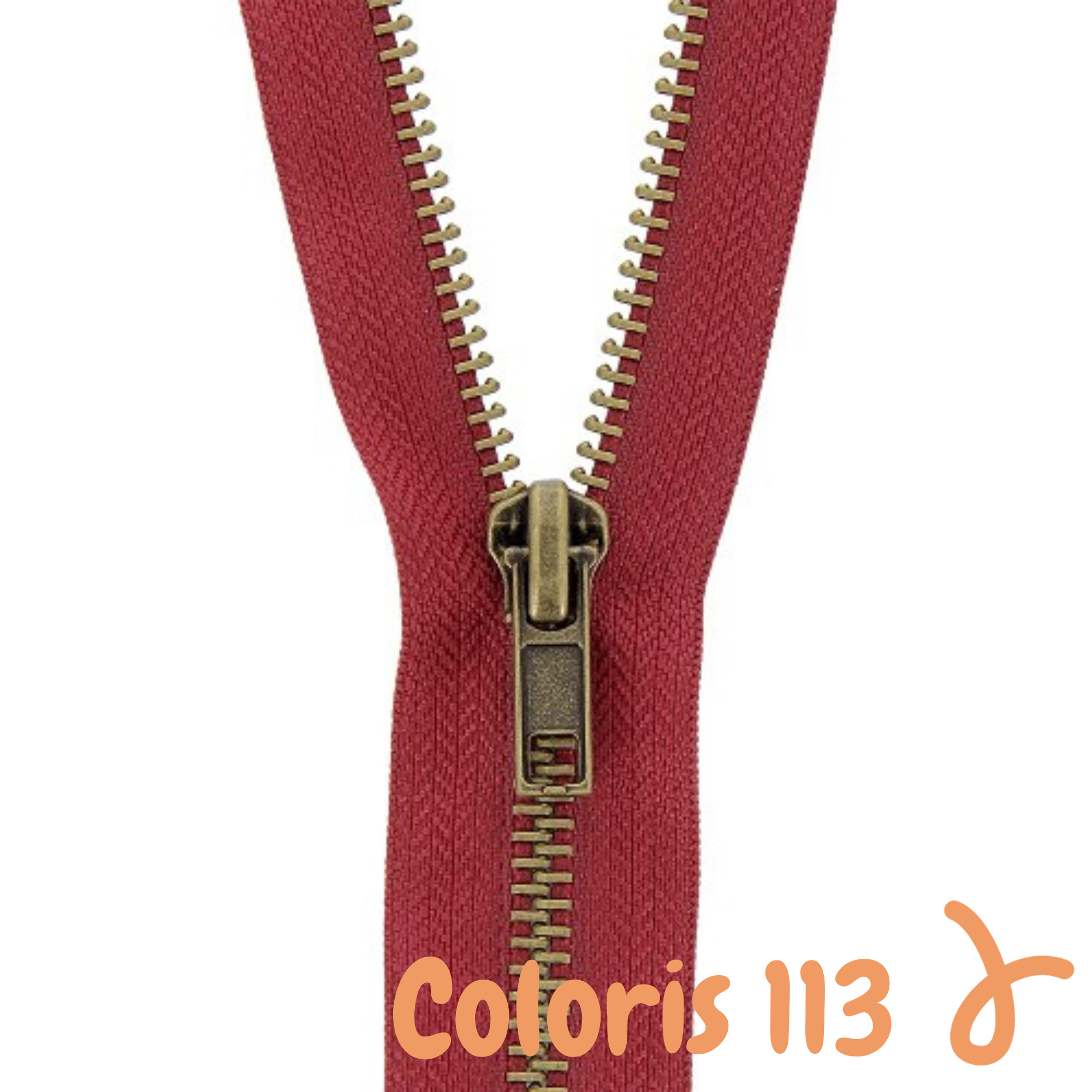 Zip métal séparable - 65 cm