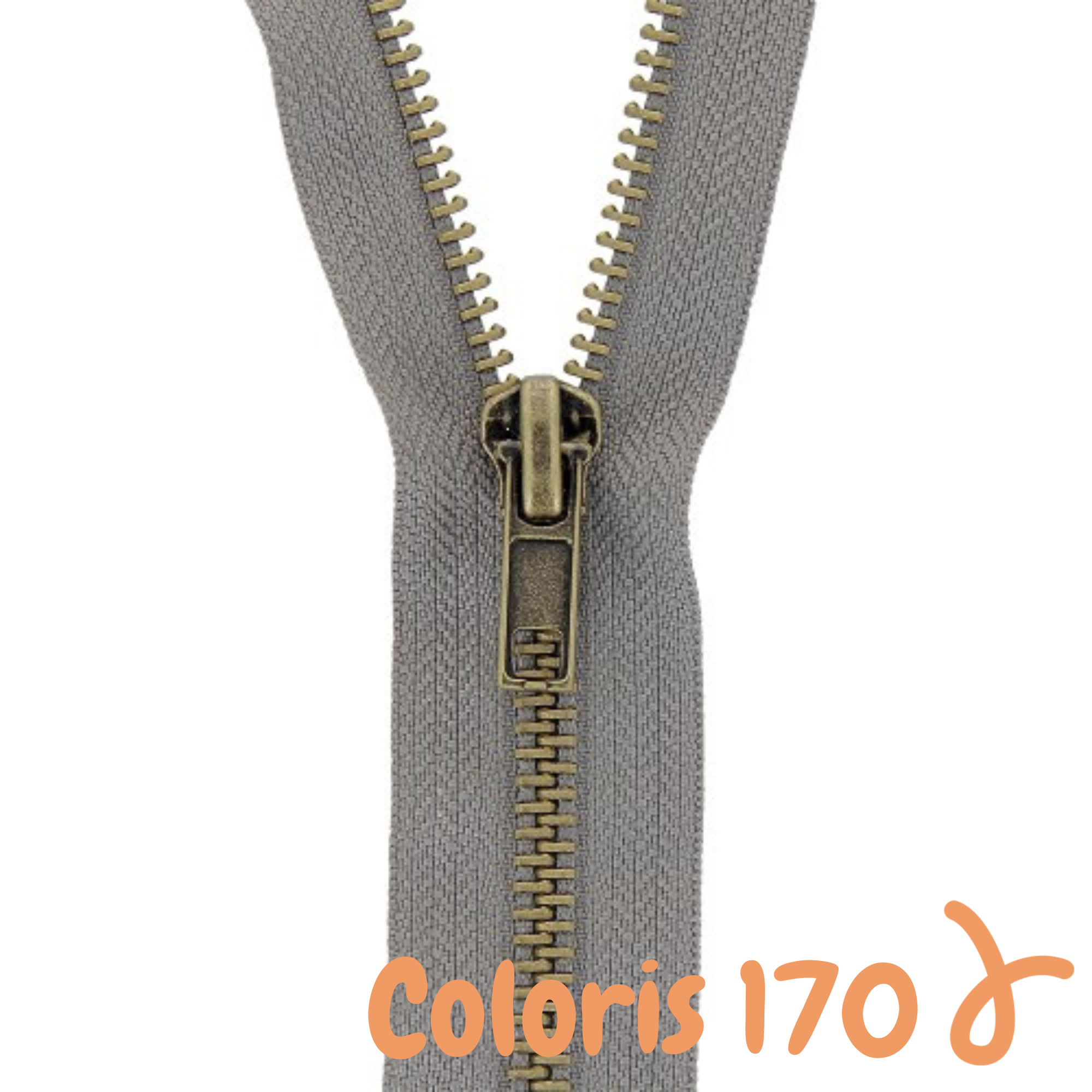 Zip métal séparable - 55 cm