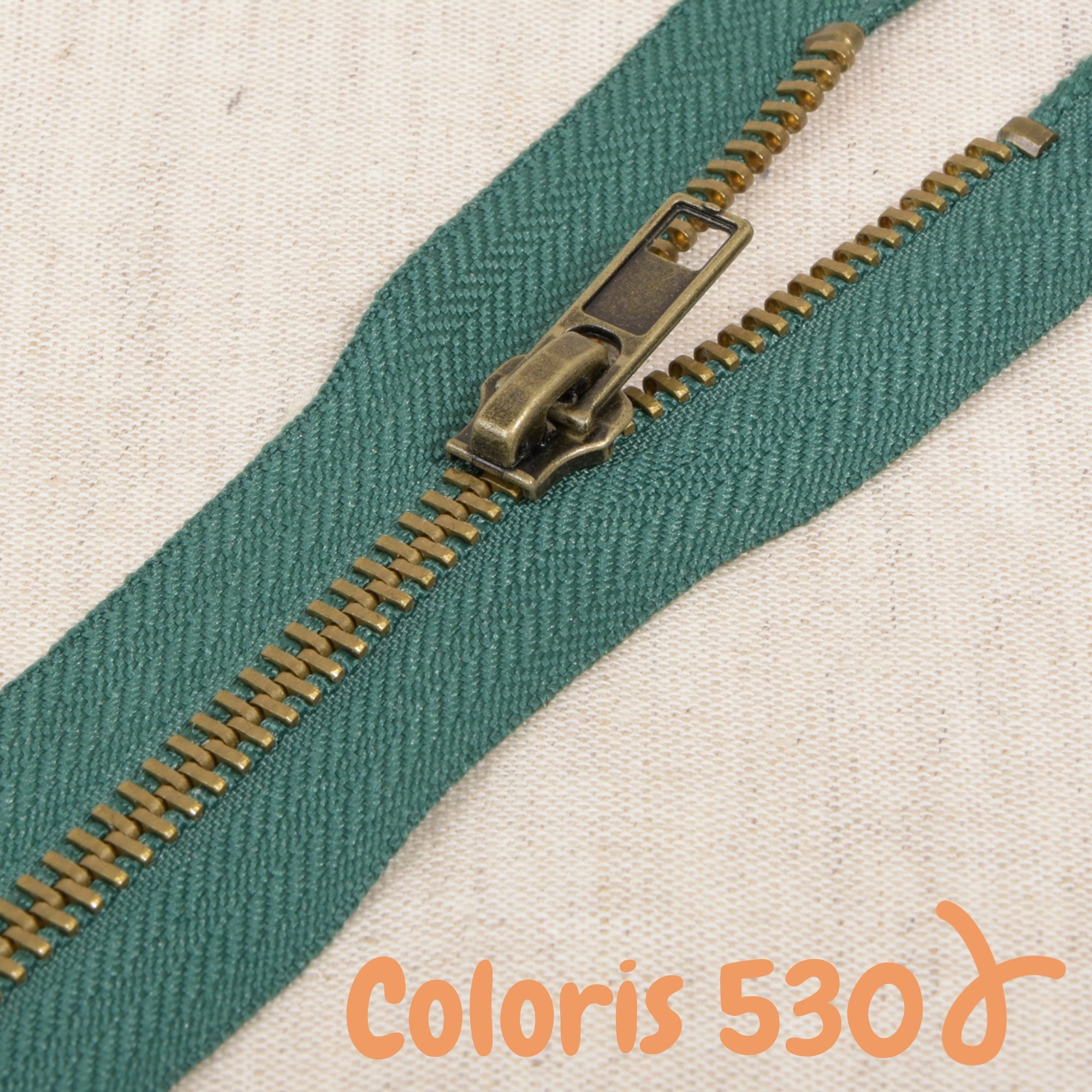 Zip métal séparable - 45 cm