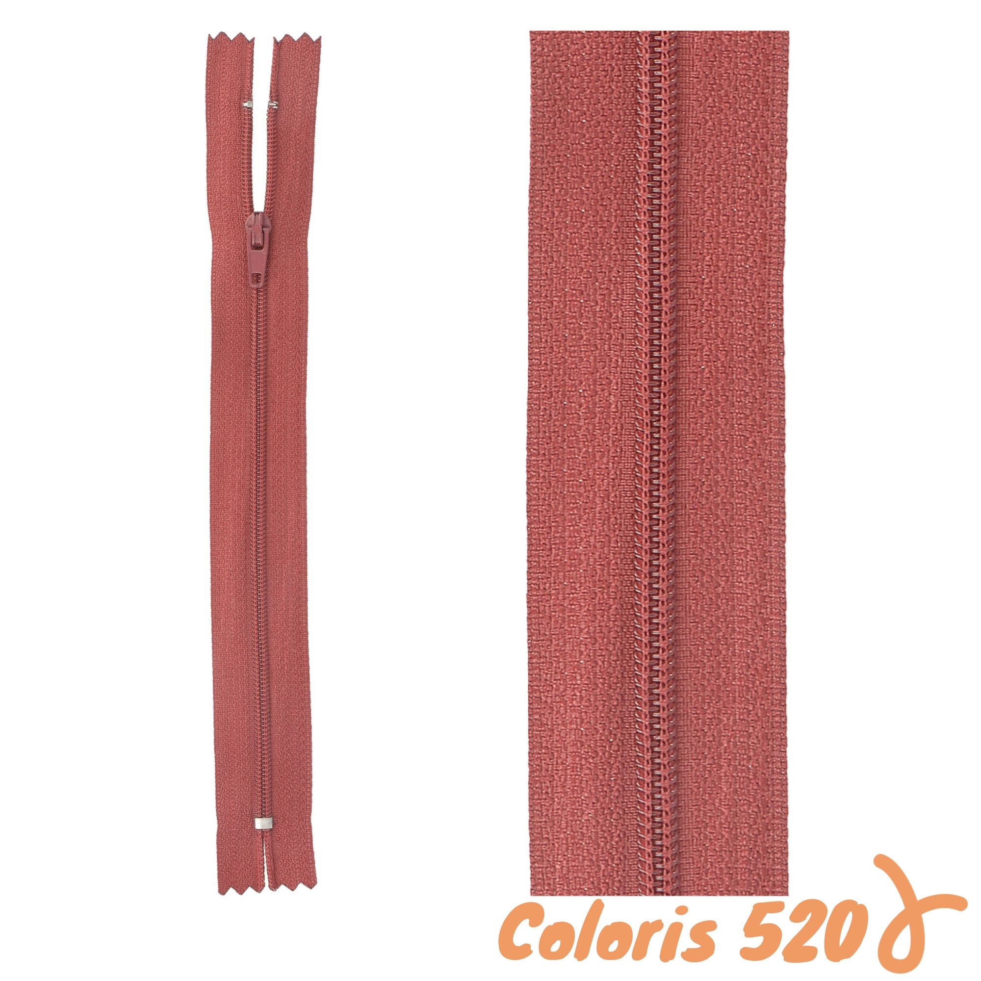 Zip non-séparable - 35 cm