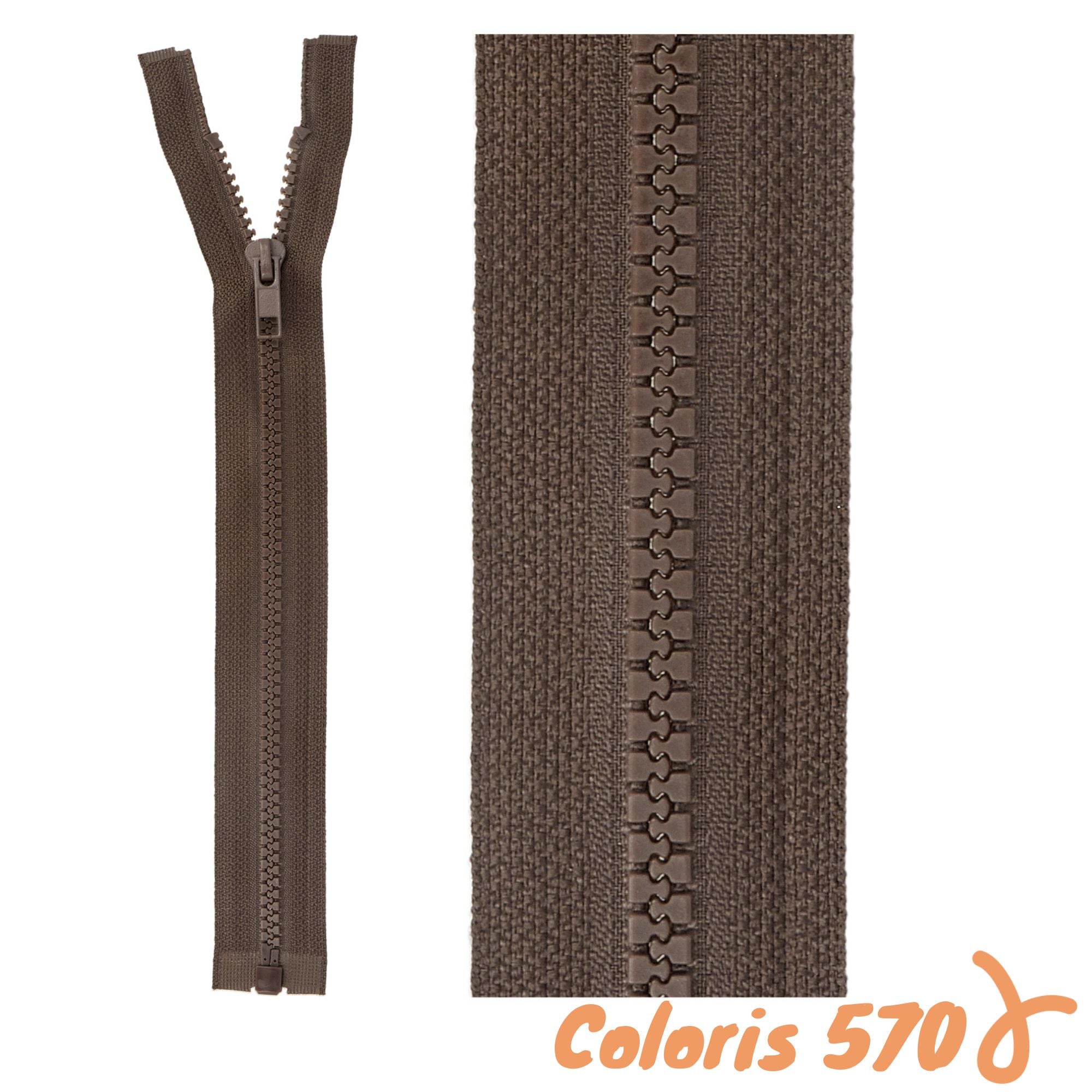 Zip séparable - 80 cm