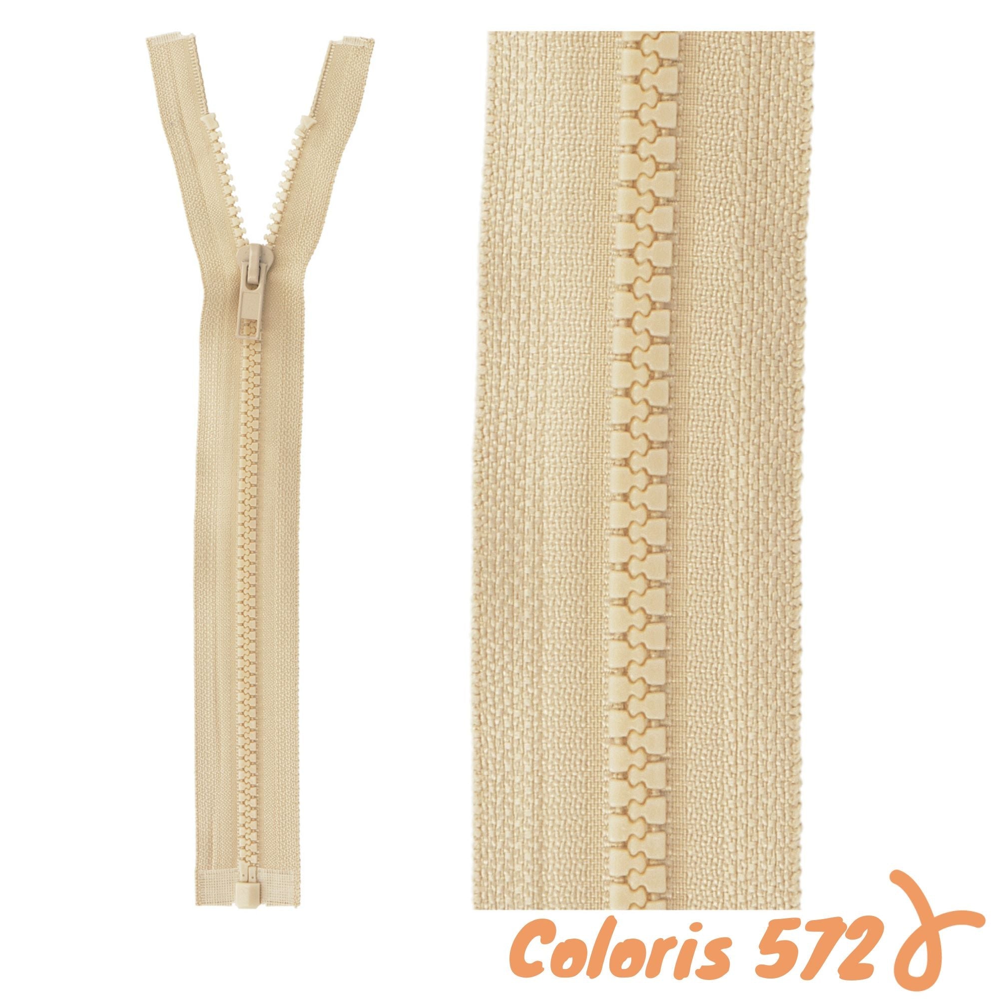 Zip séparable - 45 cm