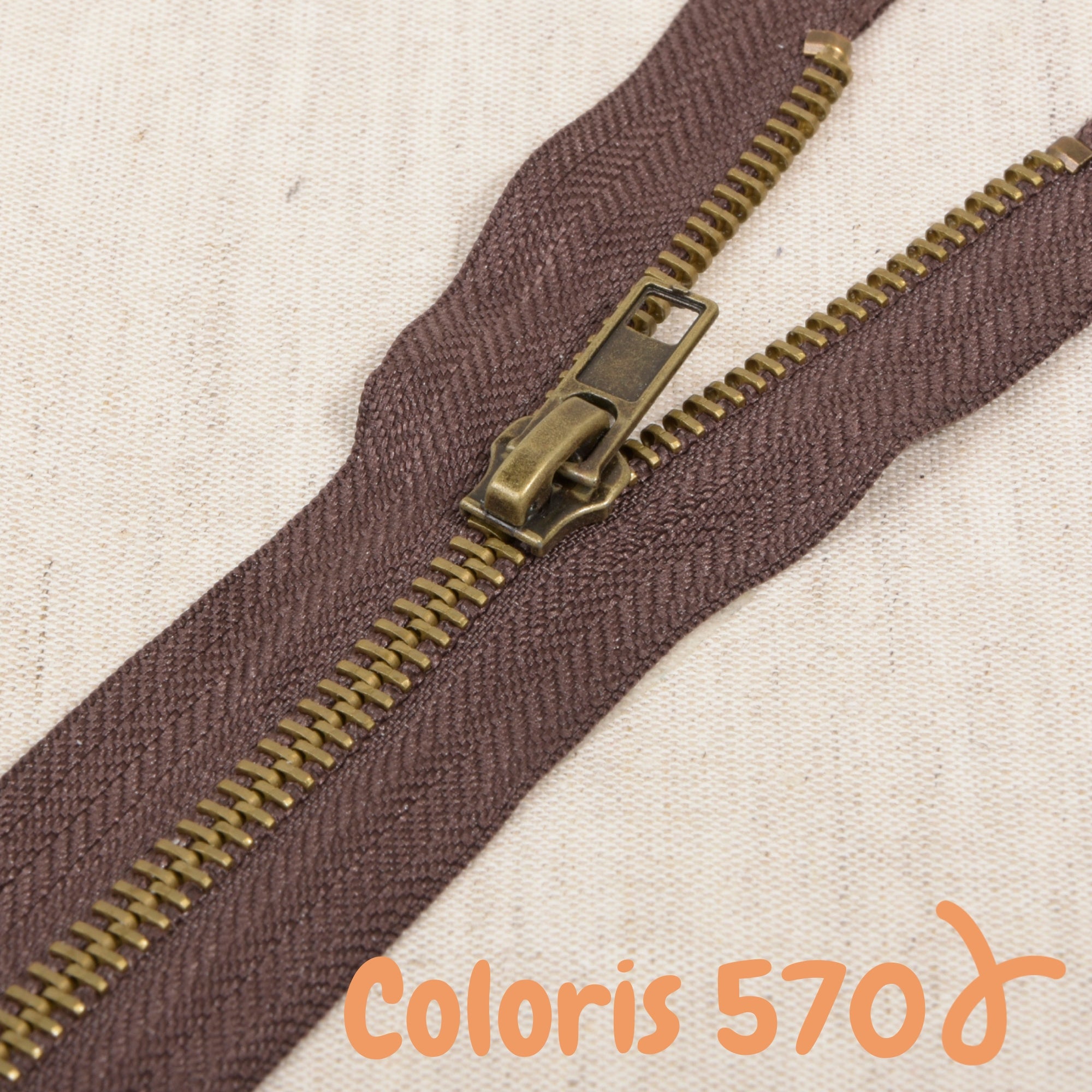 Zip métal séparable - 50 cm