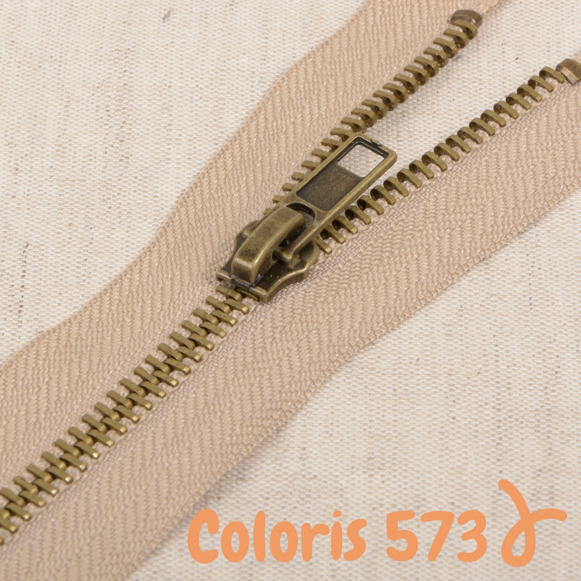 Zip métal séparable - 55 cm