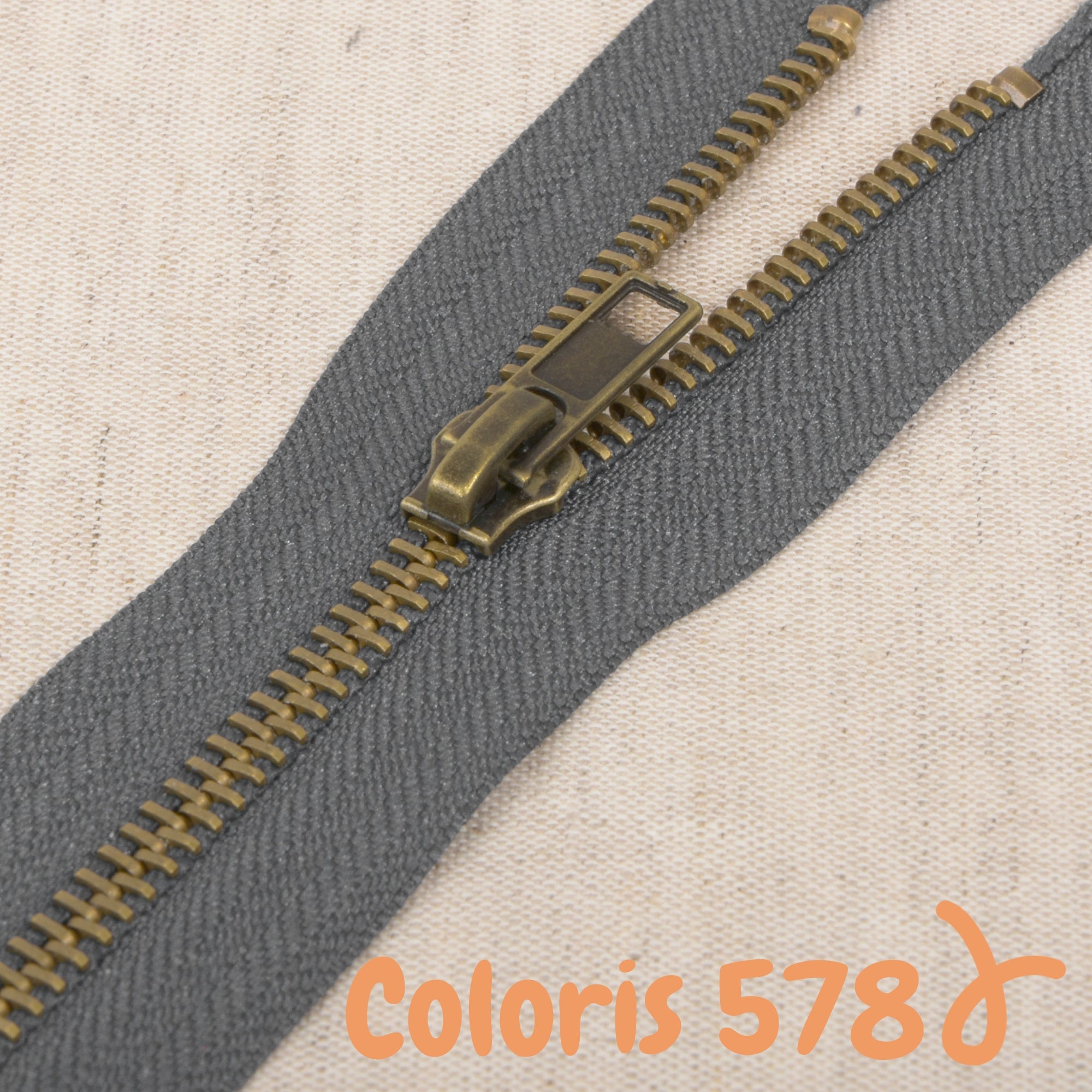 Zip métal séparable - 65 cm
