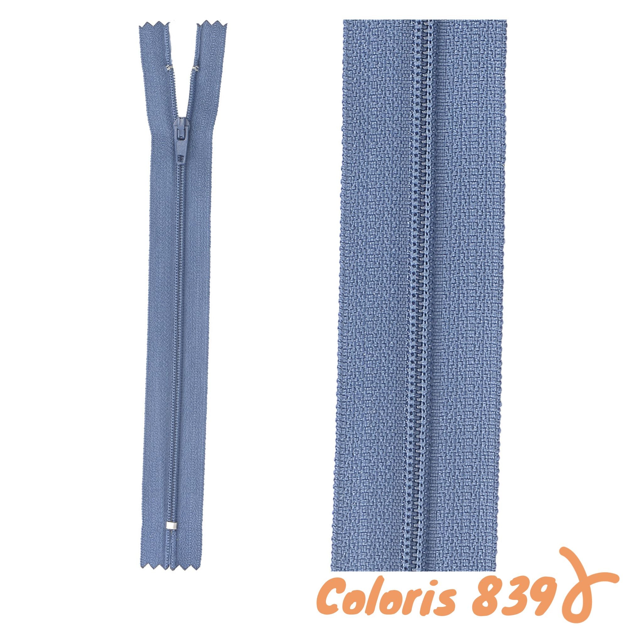 Zip non-séparable - 35 cm