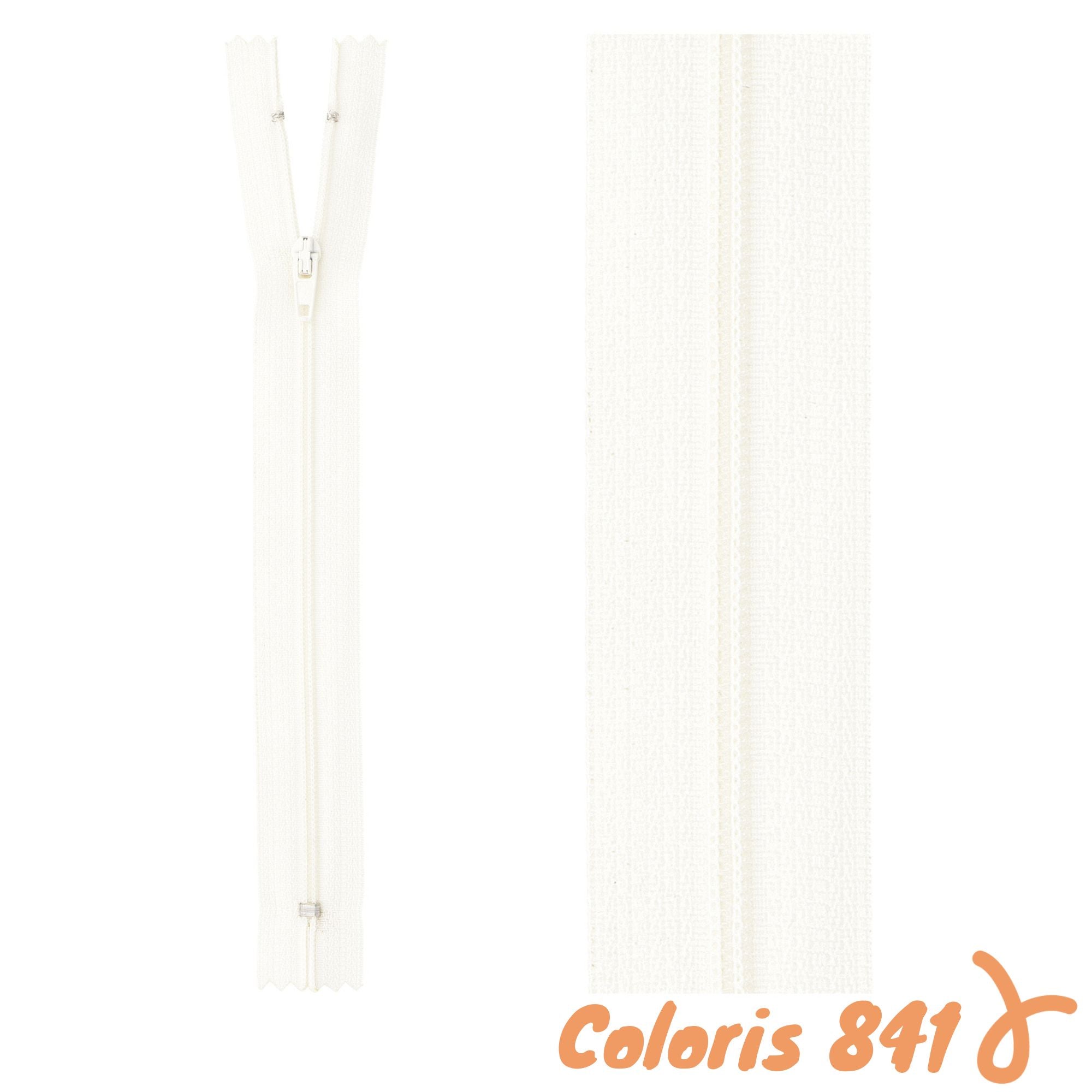 Zip non-séparable - 40 cm