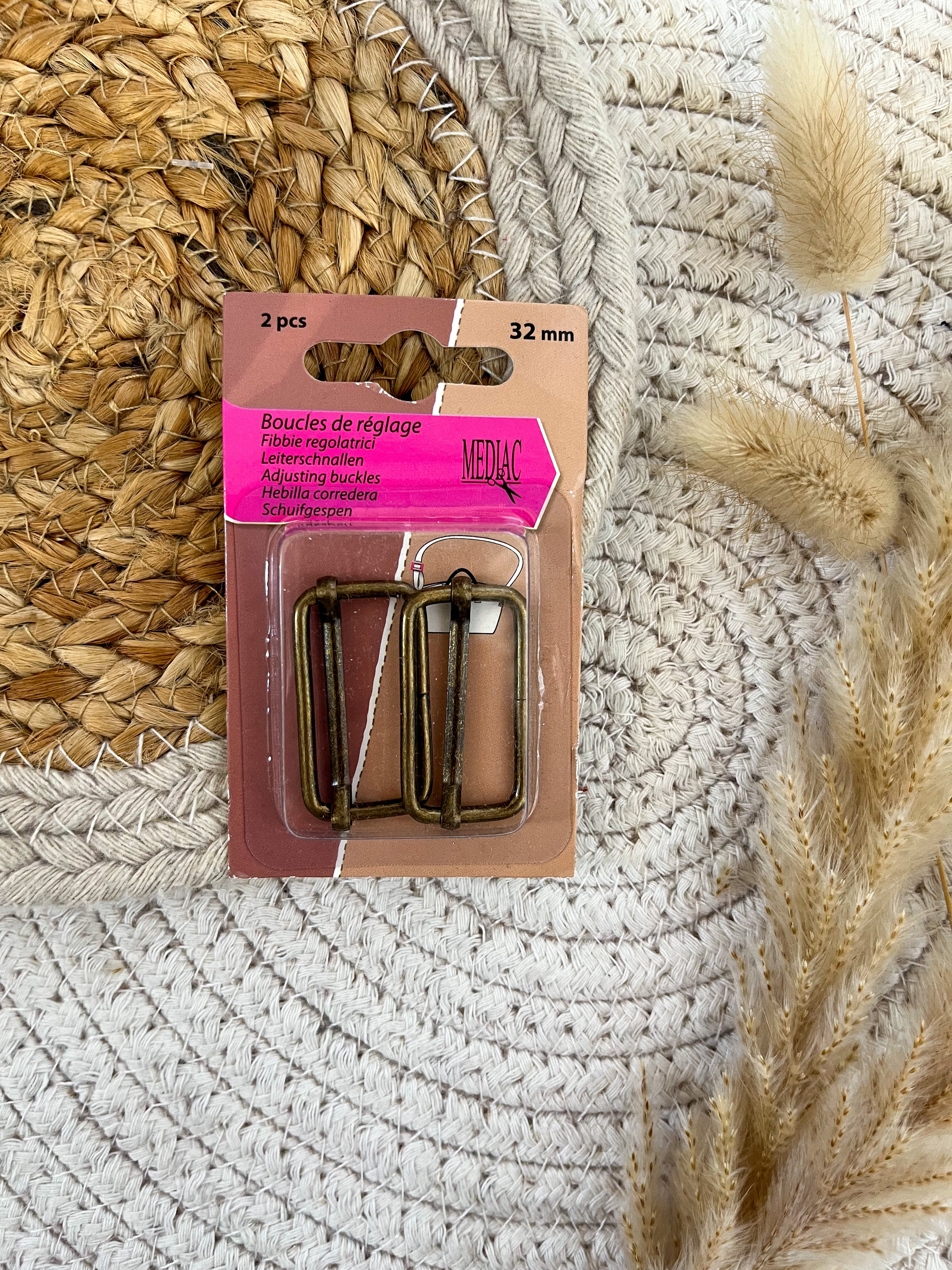 Boucles de réglage 32 mm - plusieurs coloris