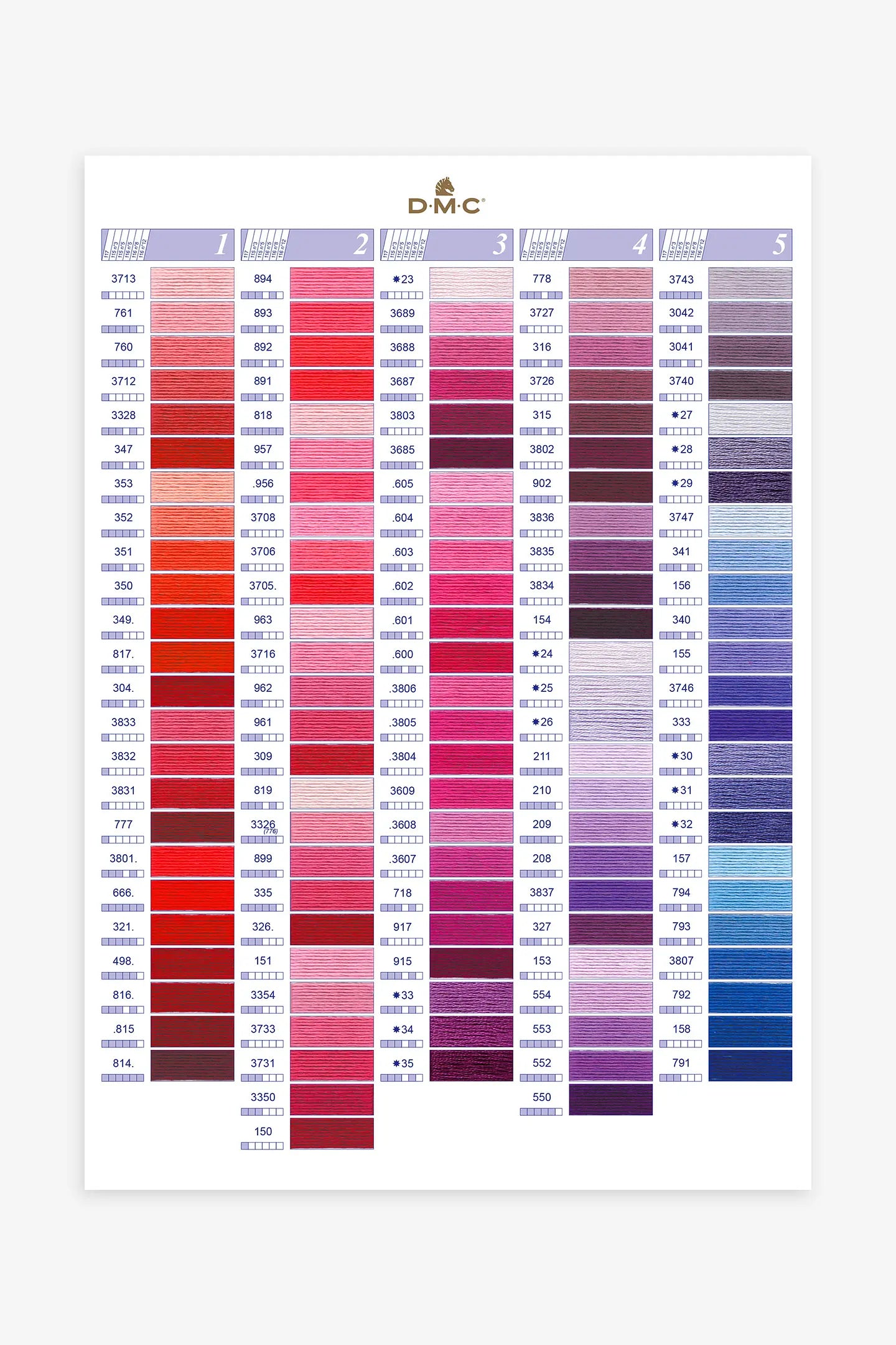 Fil de broderie DMC mouliné - couleur au choix ou assortie à votre tissu