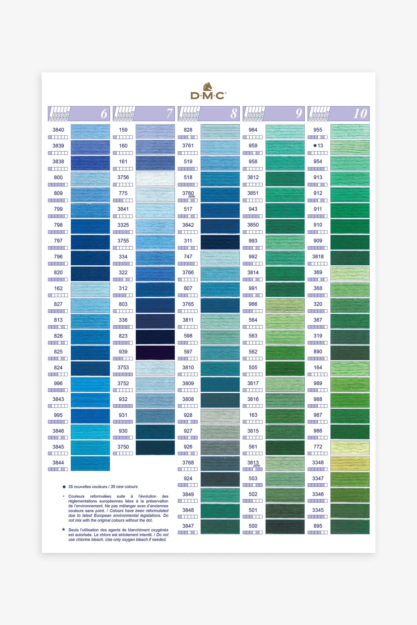Fil de broderie DMC mouliné - couleur au choix ou assortie à votre tissu