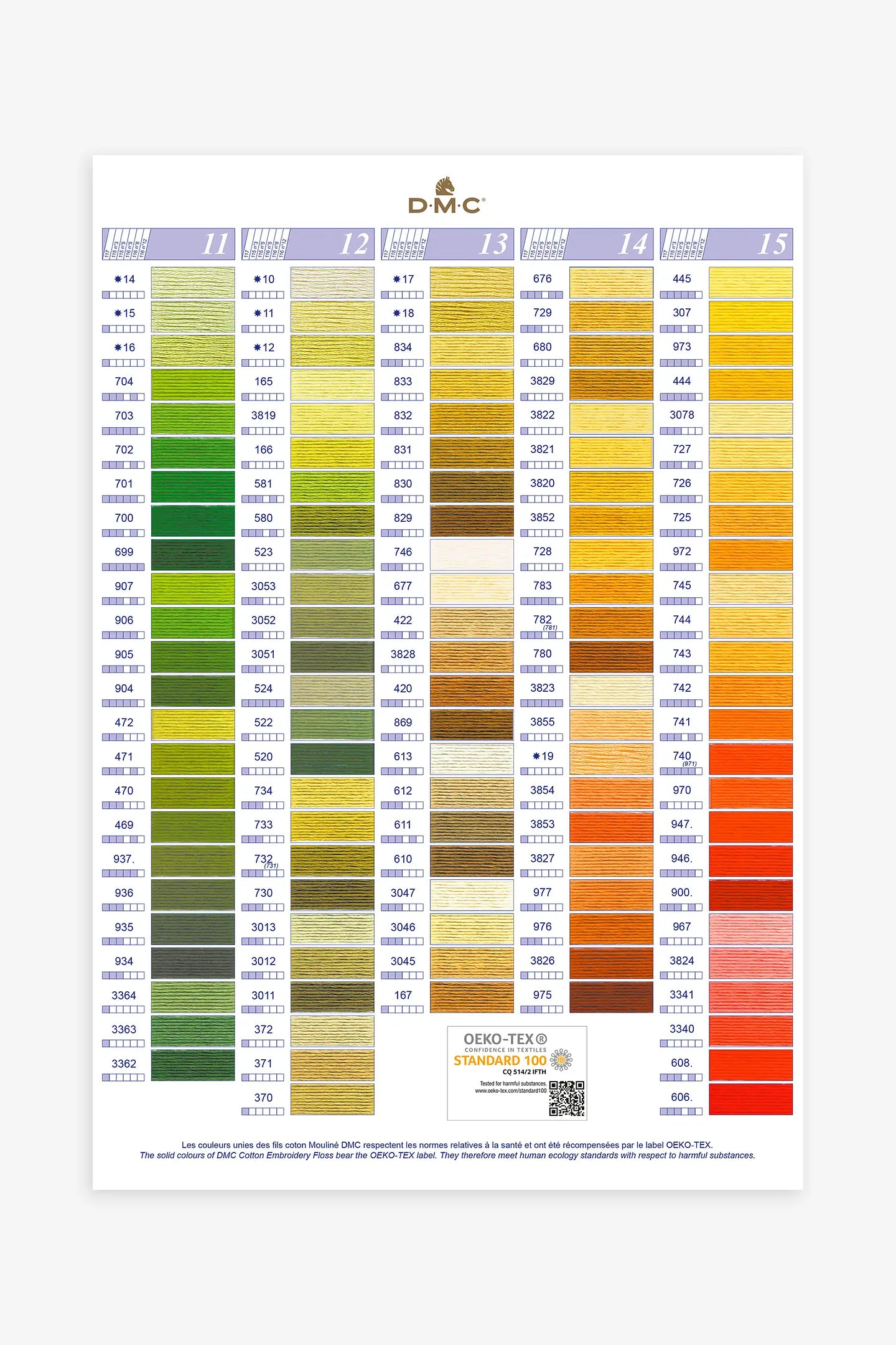 Fil de broderie DMC mouliné - couleur au choix ou assortie à votre tissu