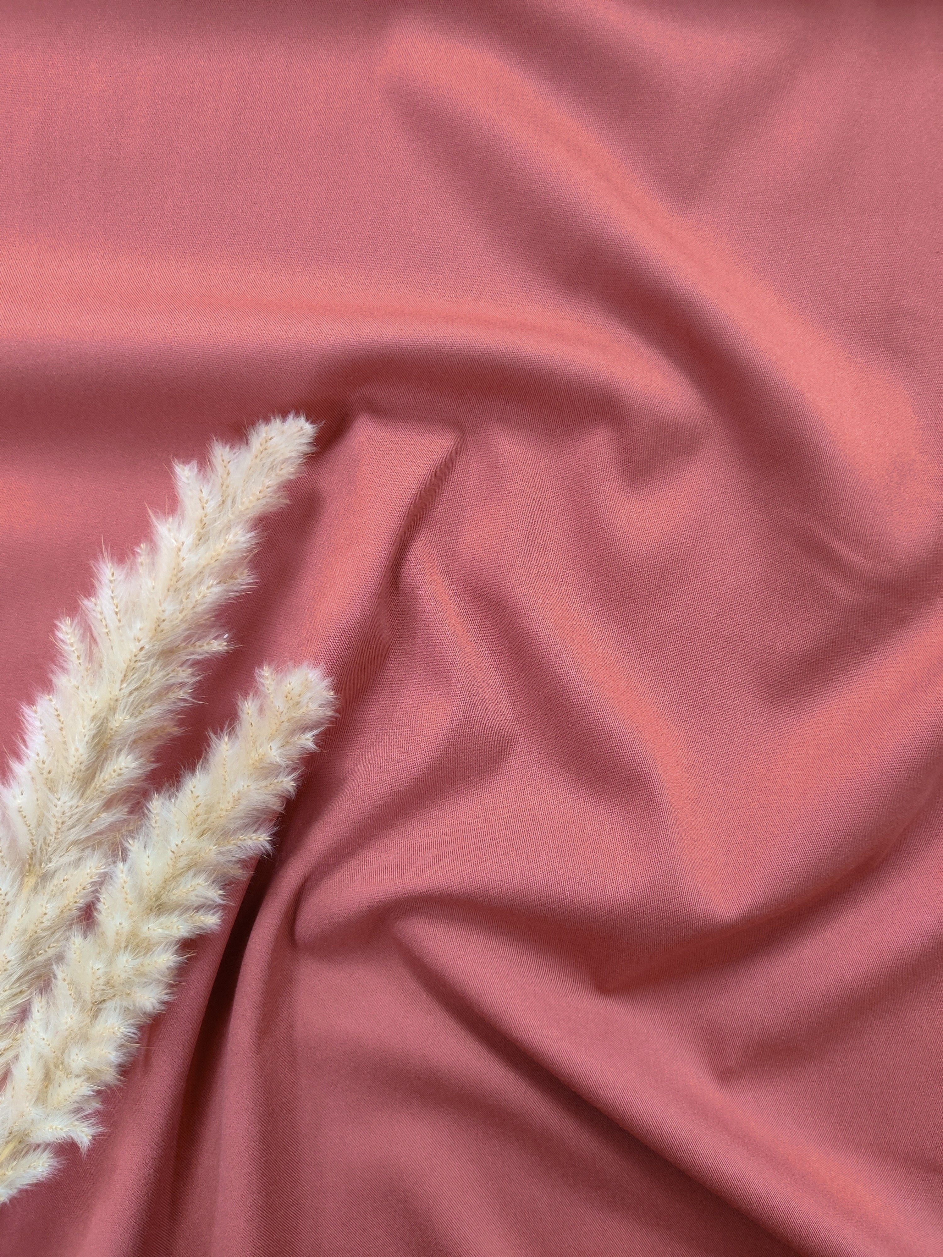 Twill de viscose - Bois de rose