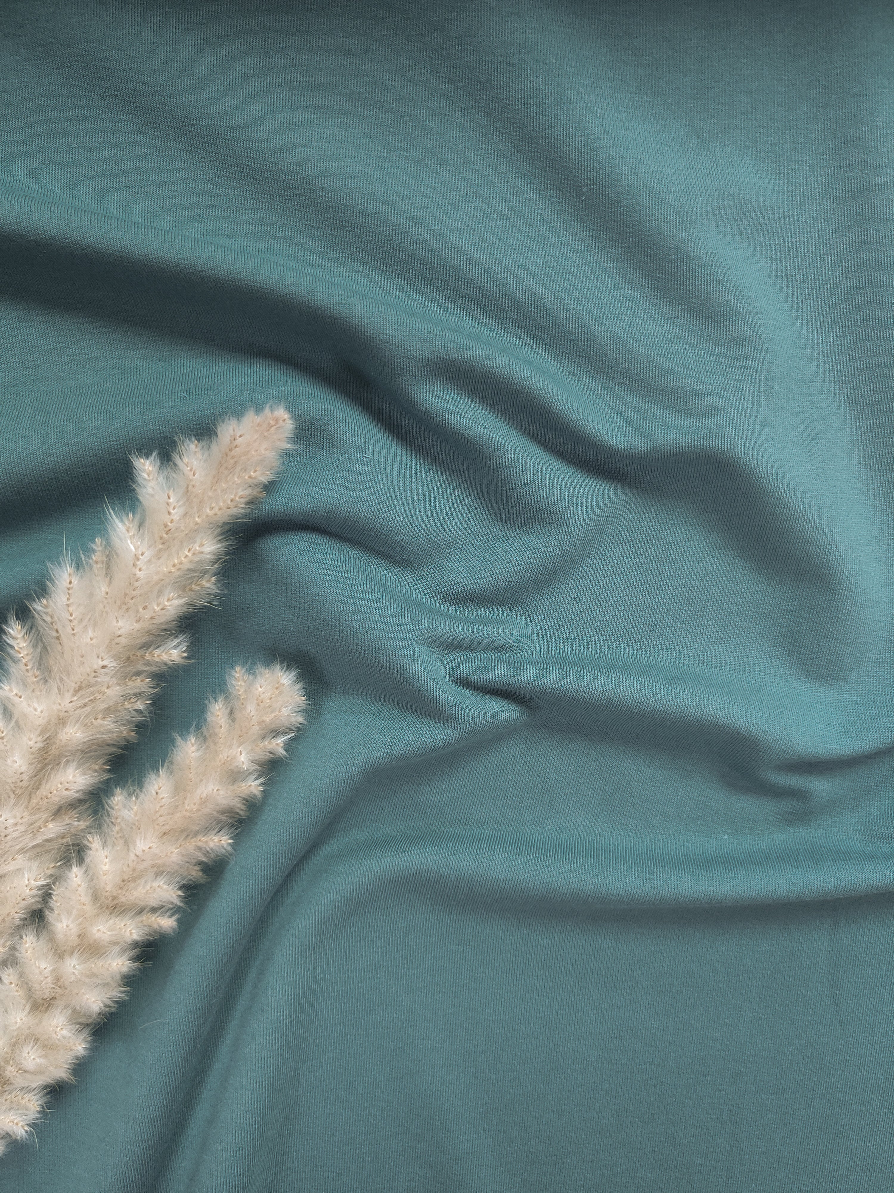 French Terry BIO - Bleu vert foncé