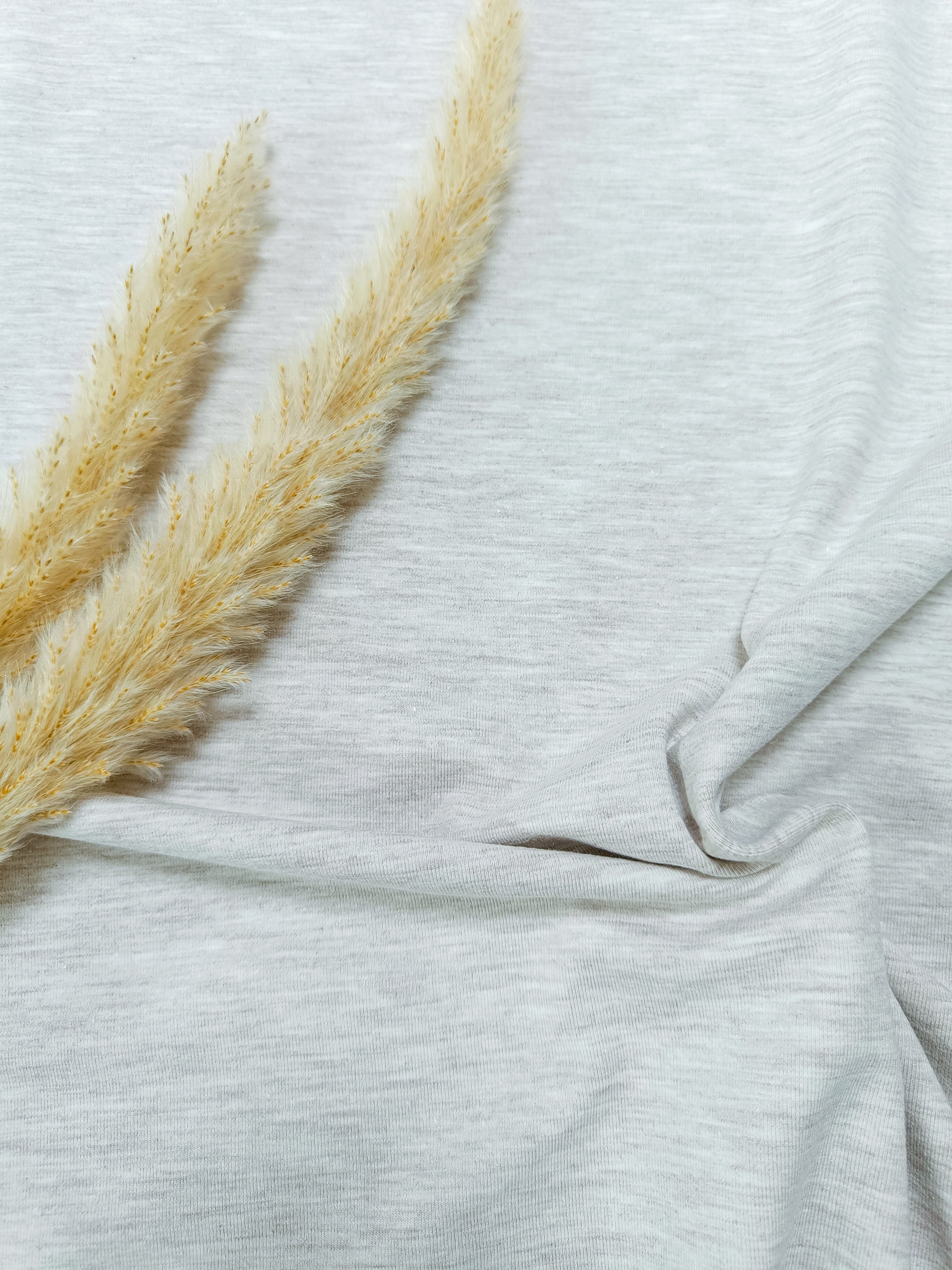 Jersey de coton - Ecru chiné