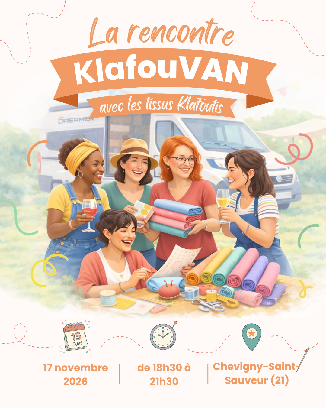 Rencontre KlafouVAN – Chevigny-Saint-Sauveur (21) – 17 novembre 2026 (18h30)