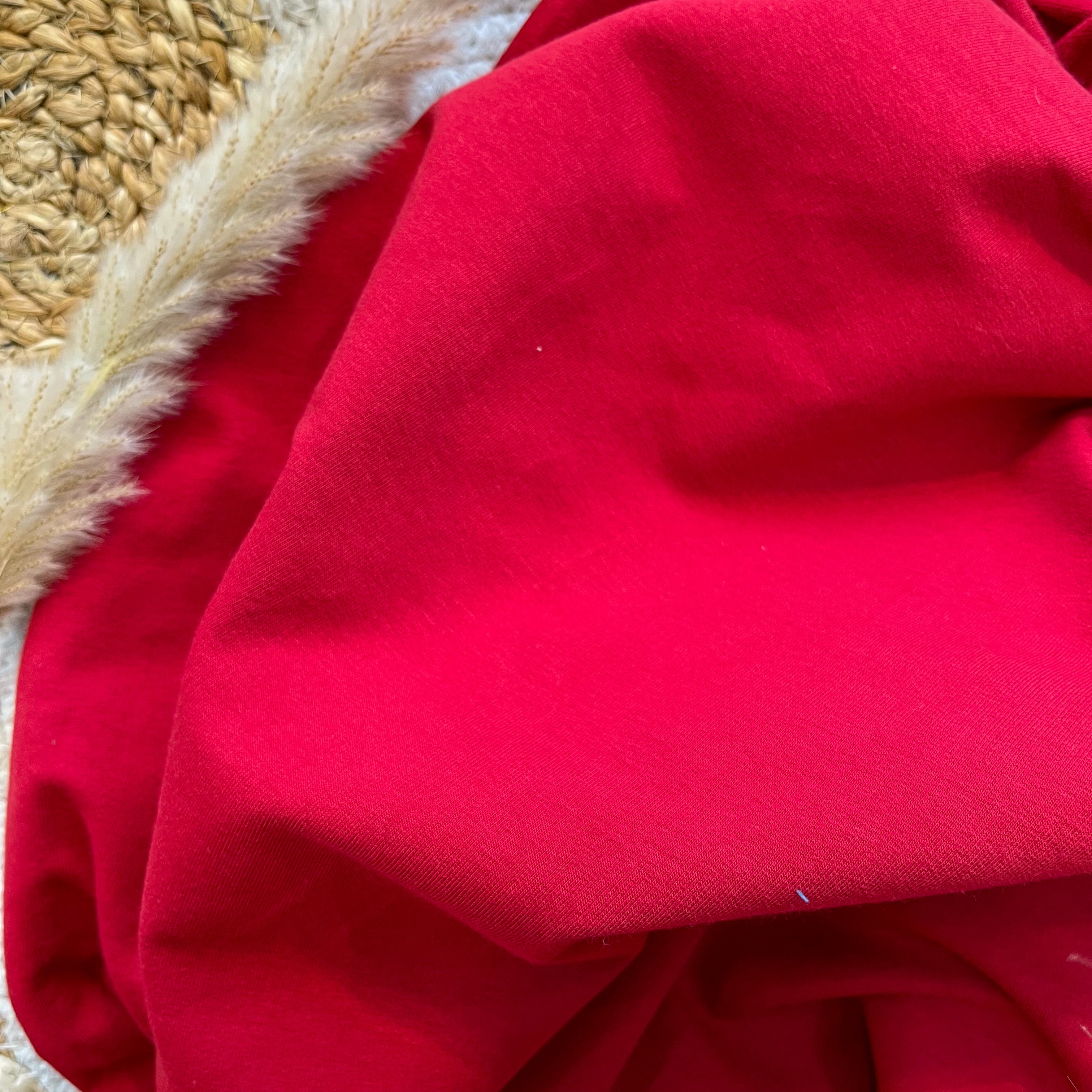 Jersey de coton - Rouge foncé