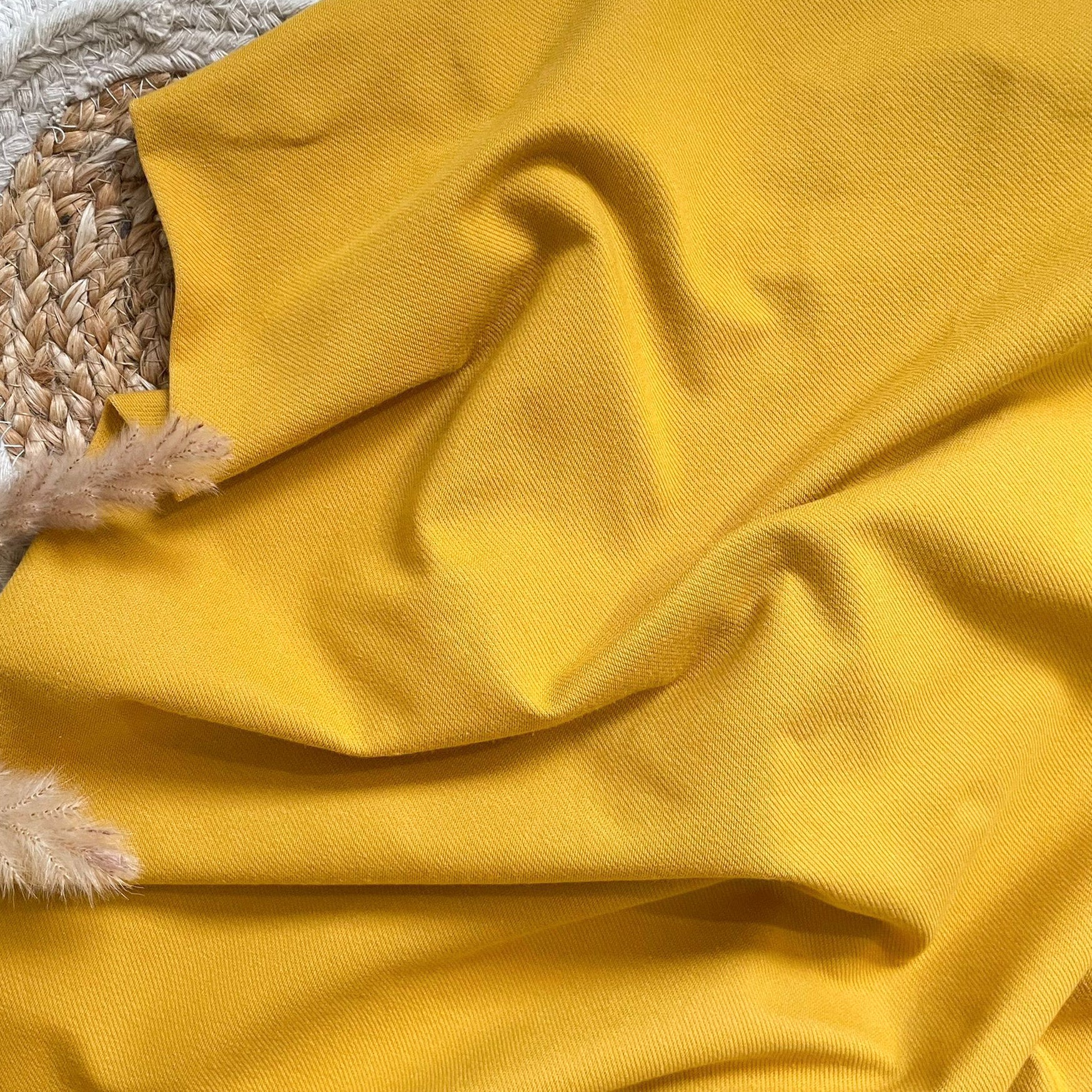 Jersey effet jeans - Jaune ocre
