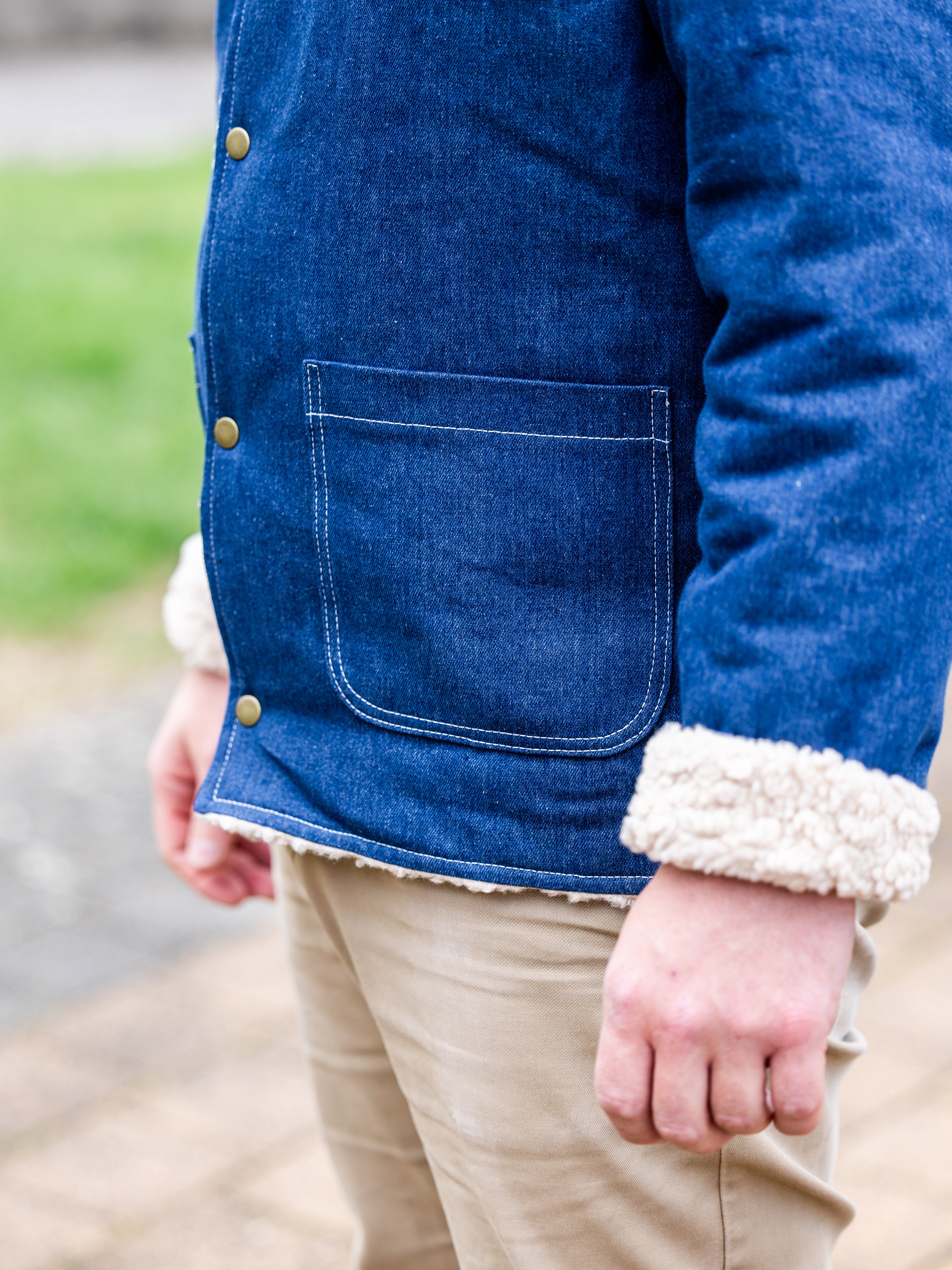 OLIVE : la veste/gilet réversible - ENFANT