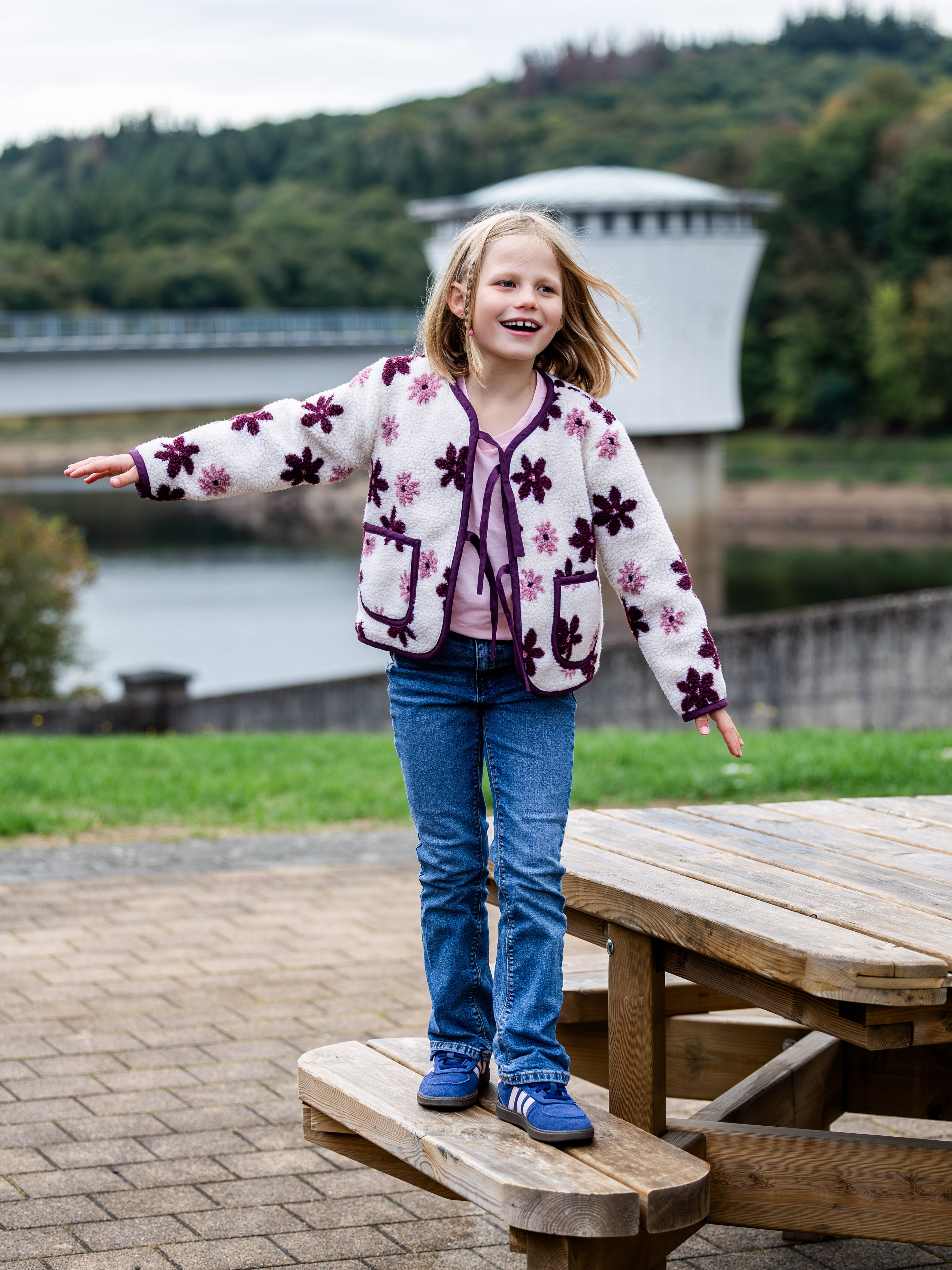 OLIVE : la veste/gilet réversible - ENFANT