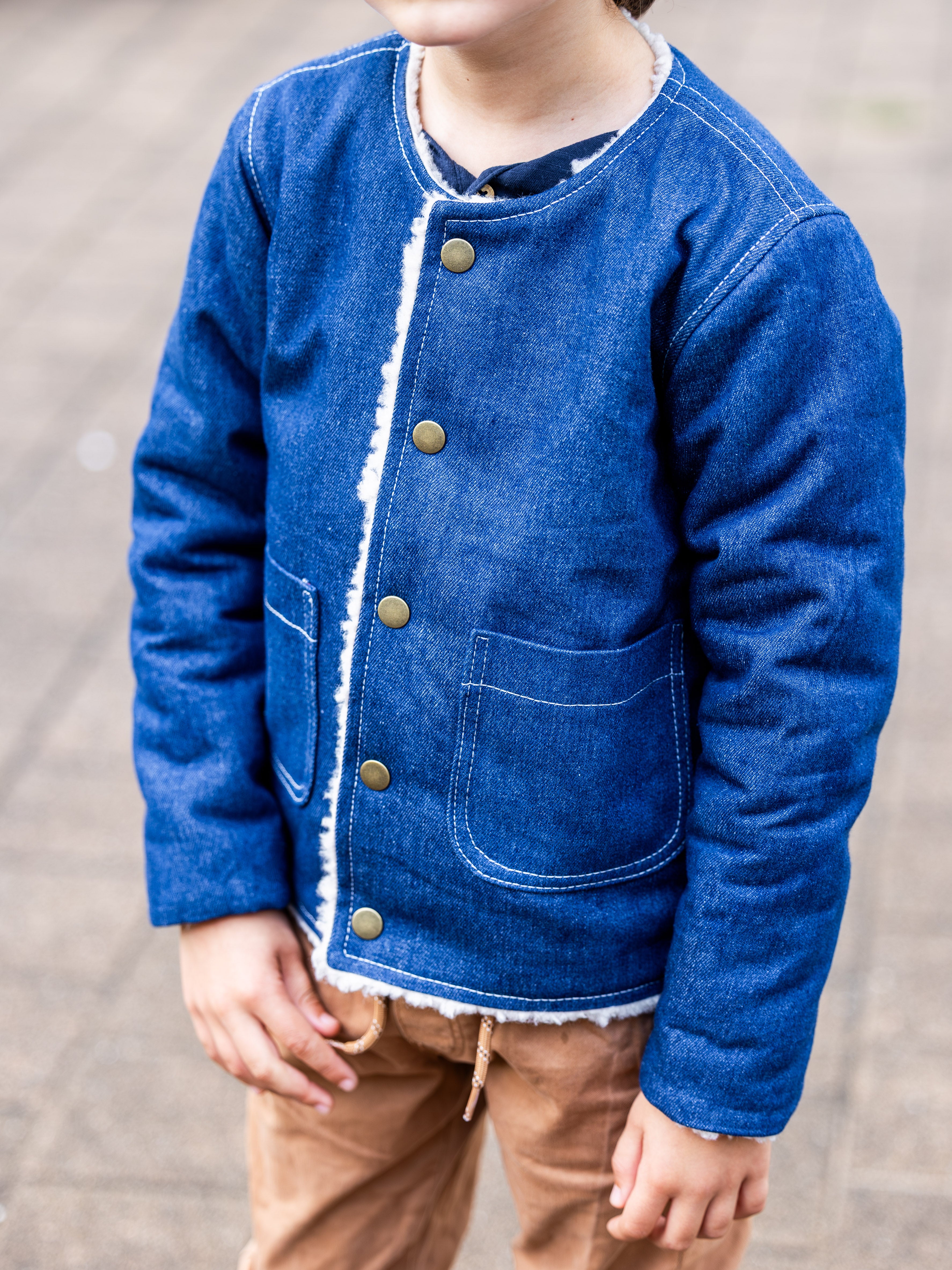 OLIVE : la veste/gilet réversible - ENFANT