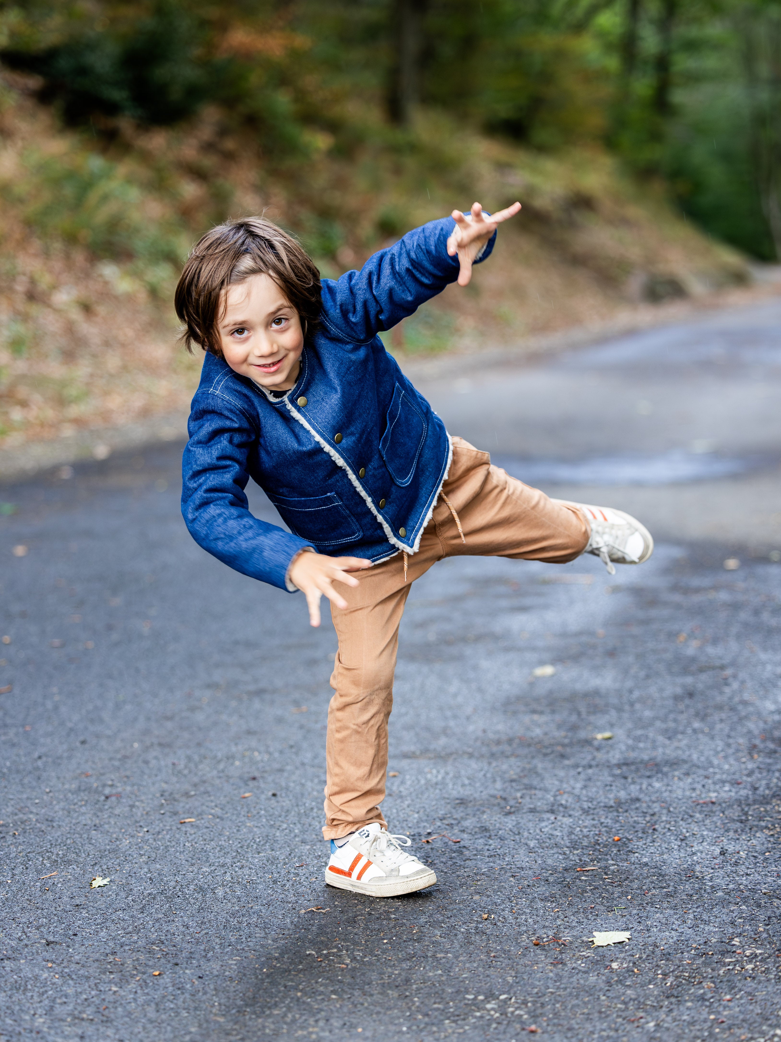 OLIVE : la veste/gilet réversible - ENFANT