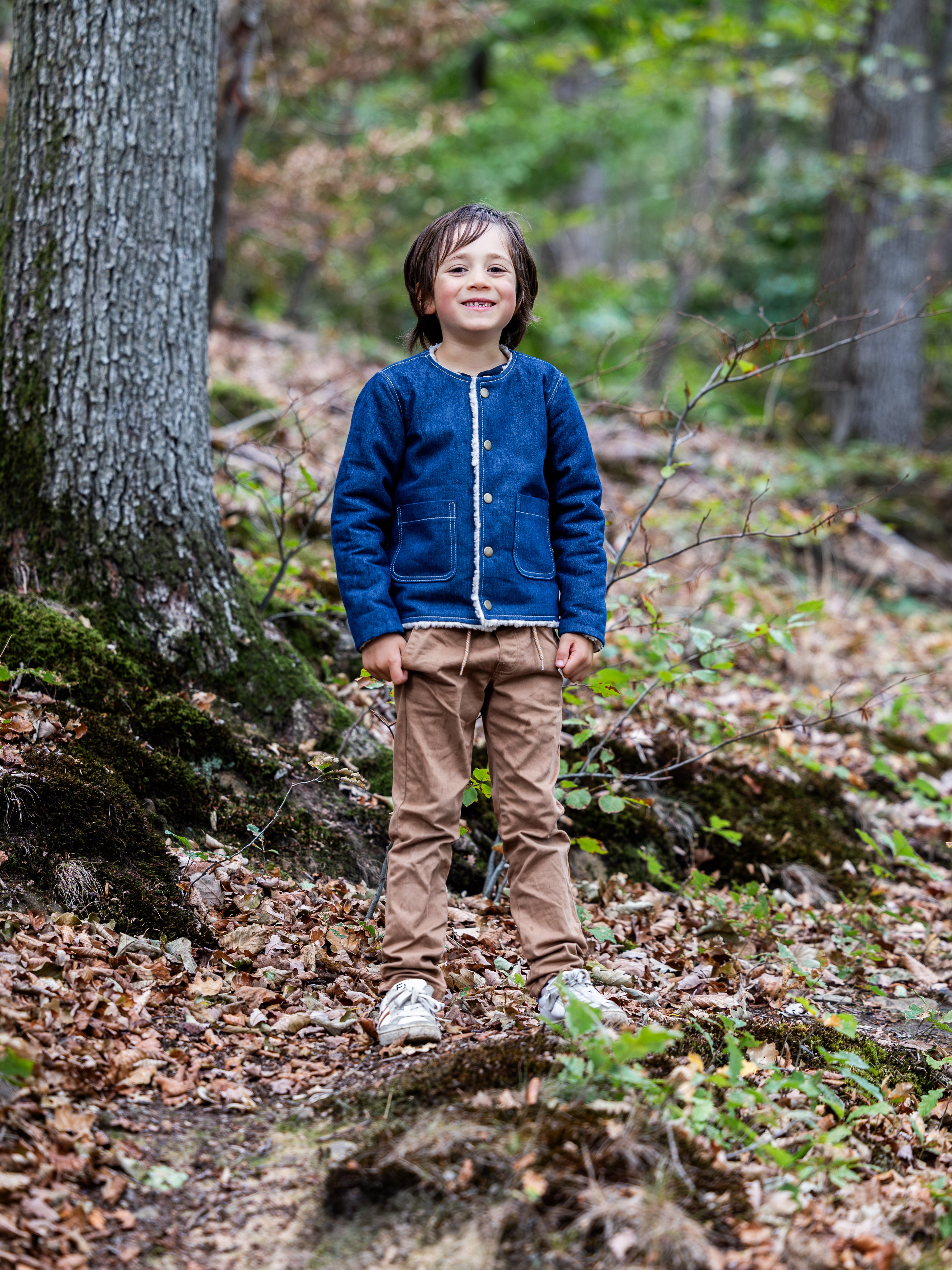 OLIVE : la veste/gilet réversible - ENFANT