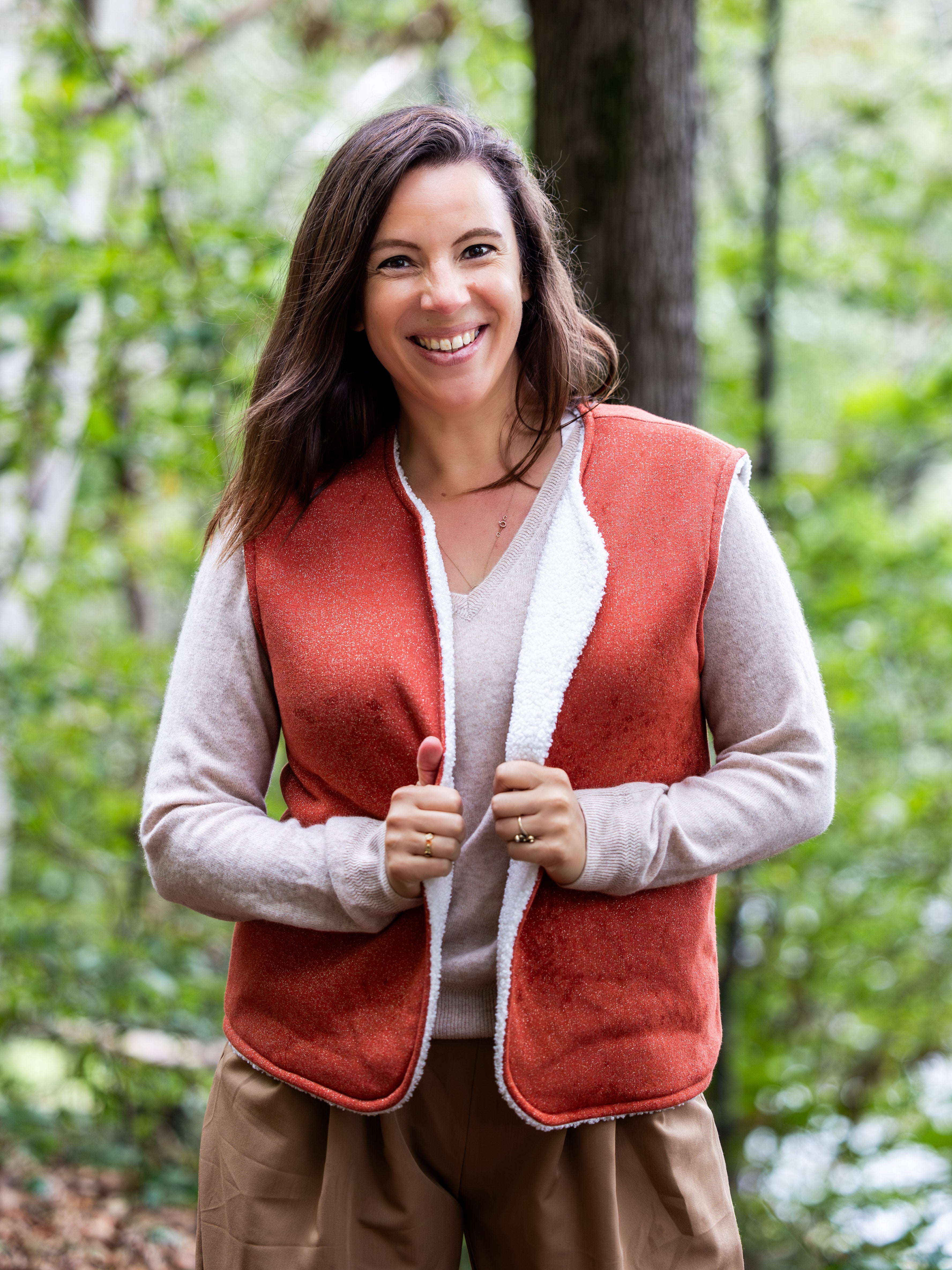 OLIVE : la veste/gilet réversible - ENFANT