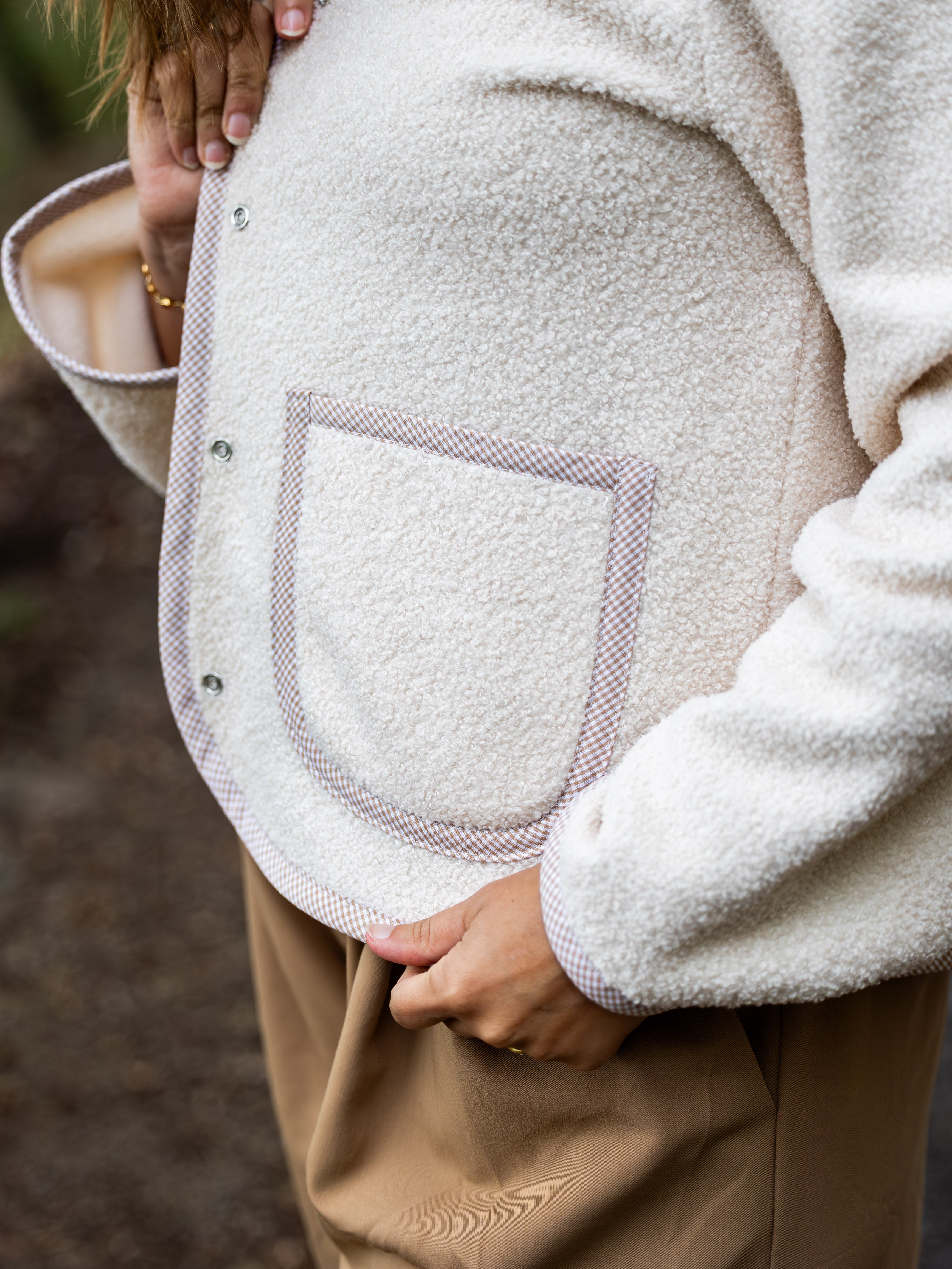 OLIVE : la veste/gilet réversible - ENFANT