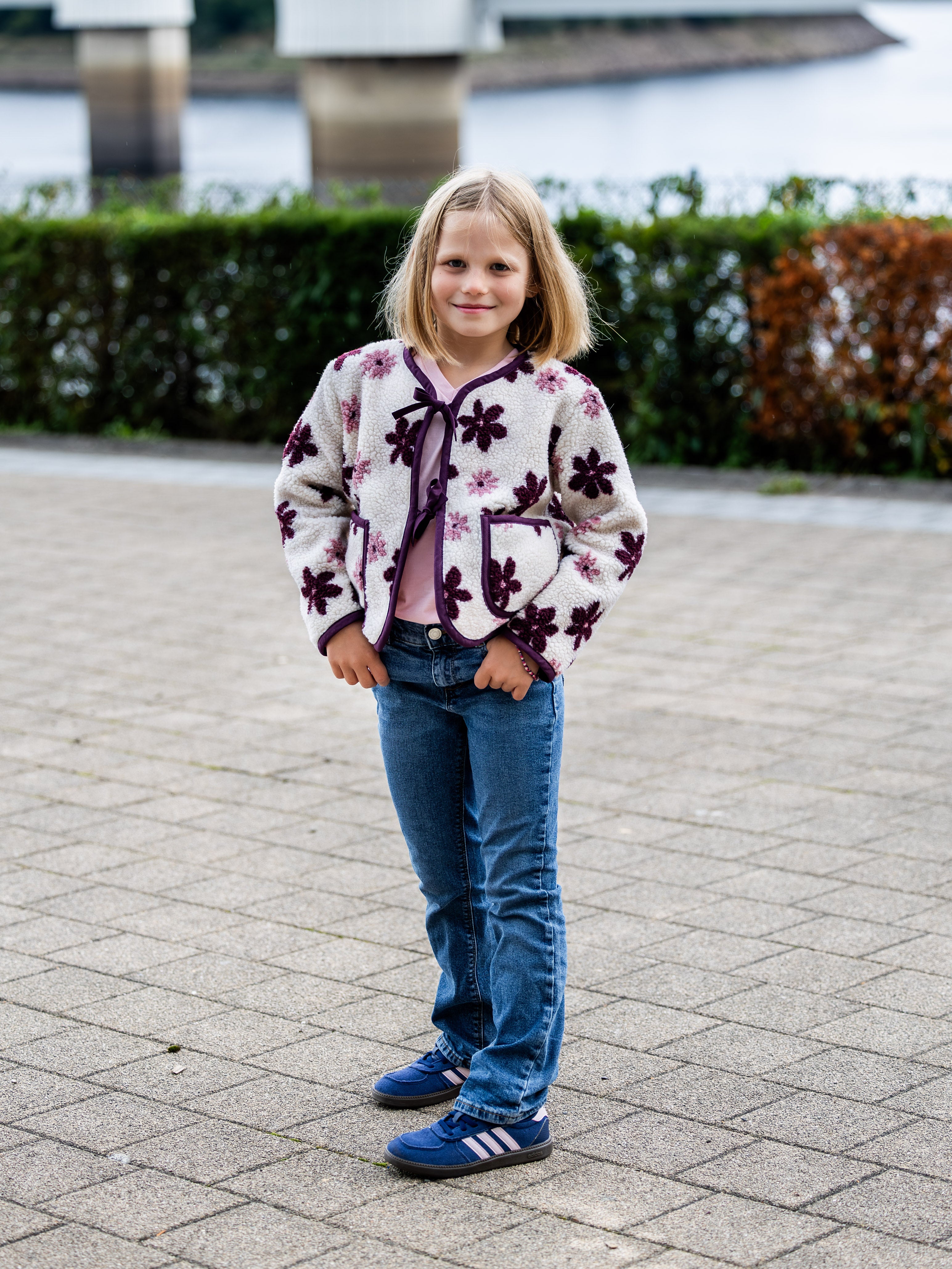 OLIVE : la veste/gilet réversible - ENFANT