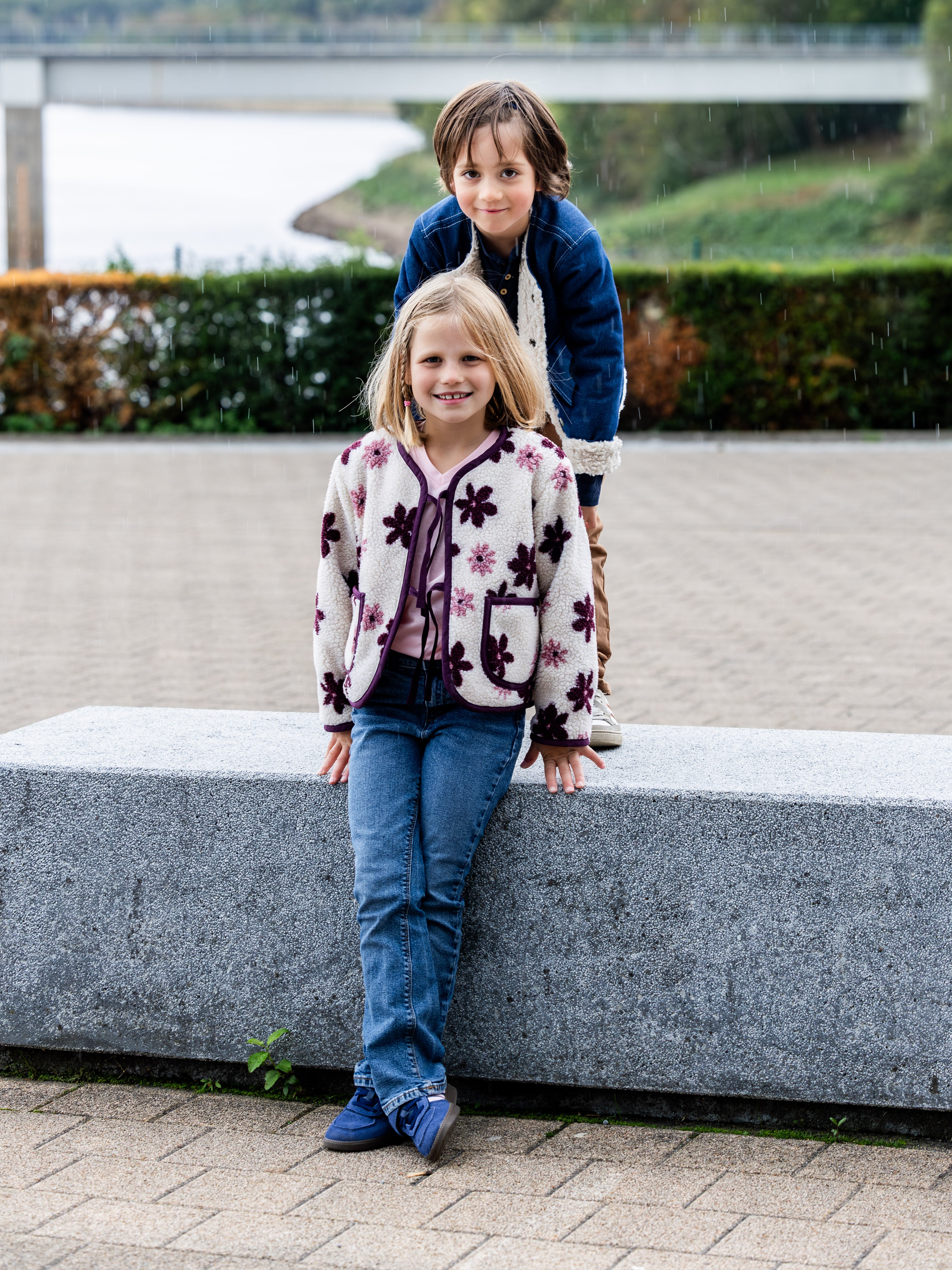 OLIVE : la veste/gilet réversible - ENFANT