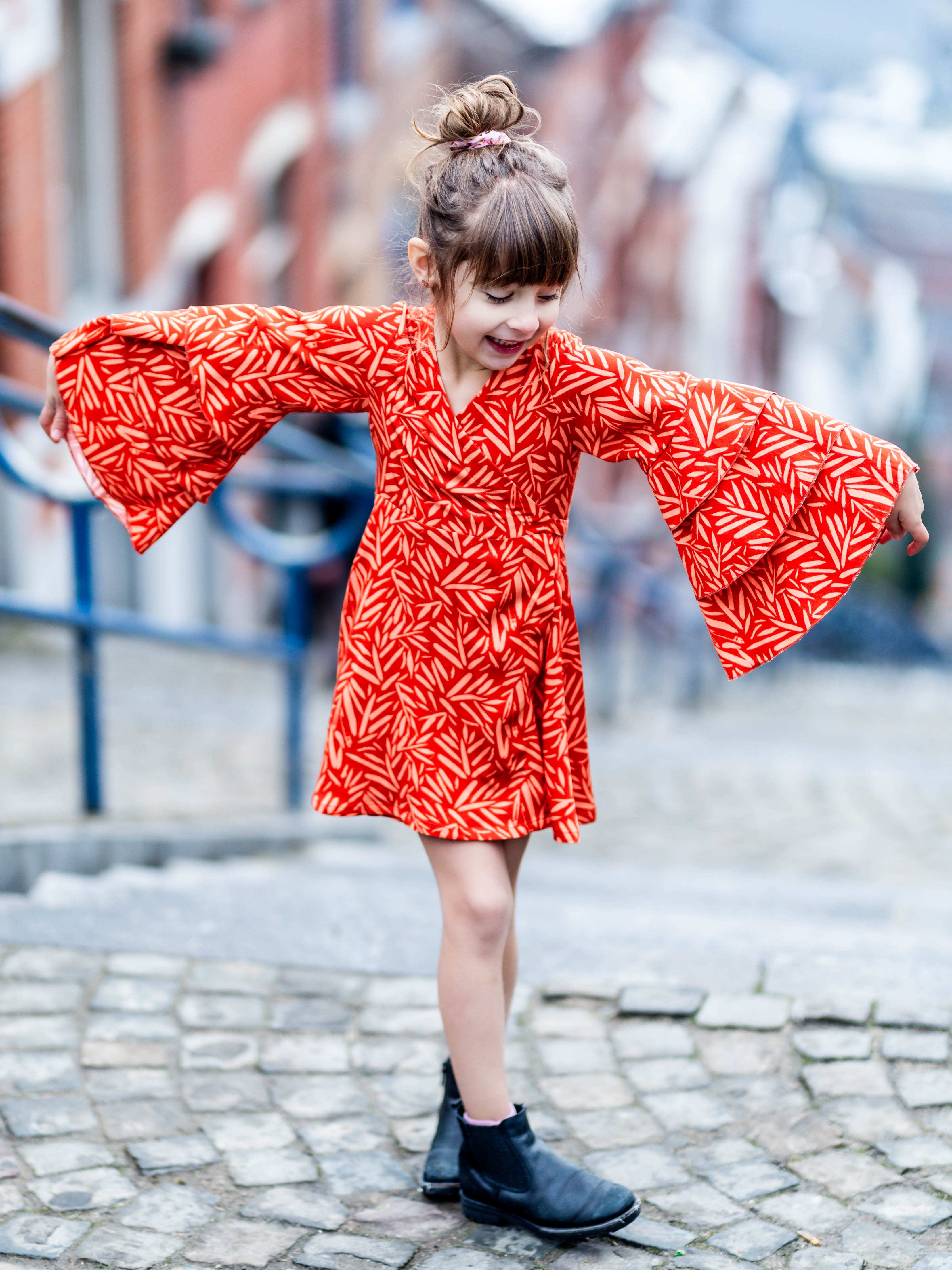 MANDARINE : la robe / blouse portefeuille - ENFANT 2-12 ans