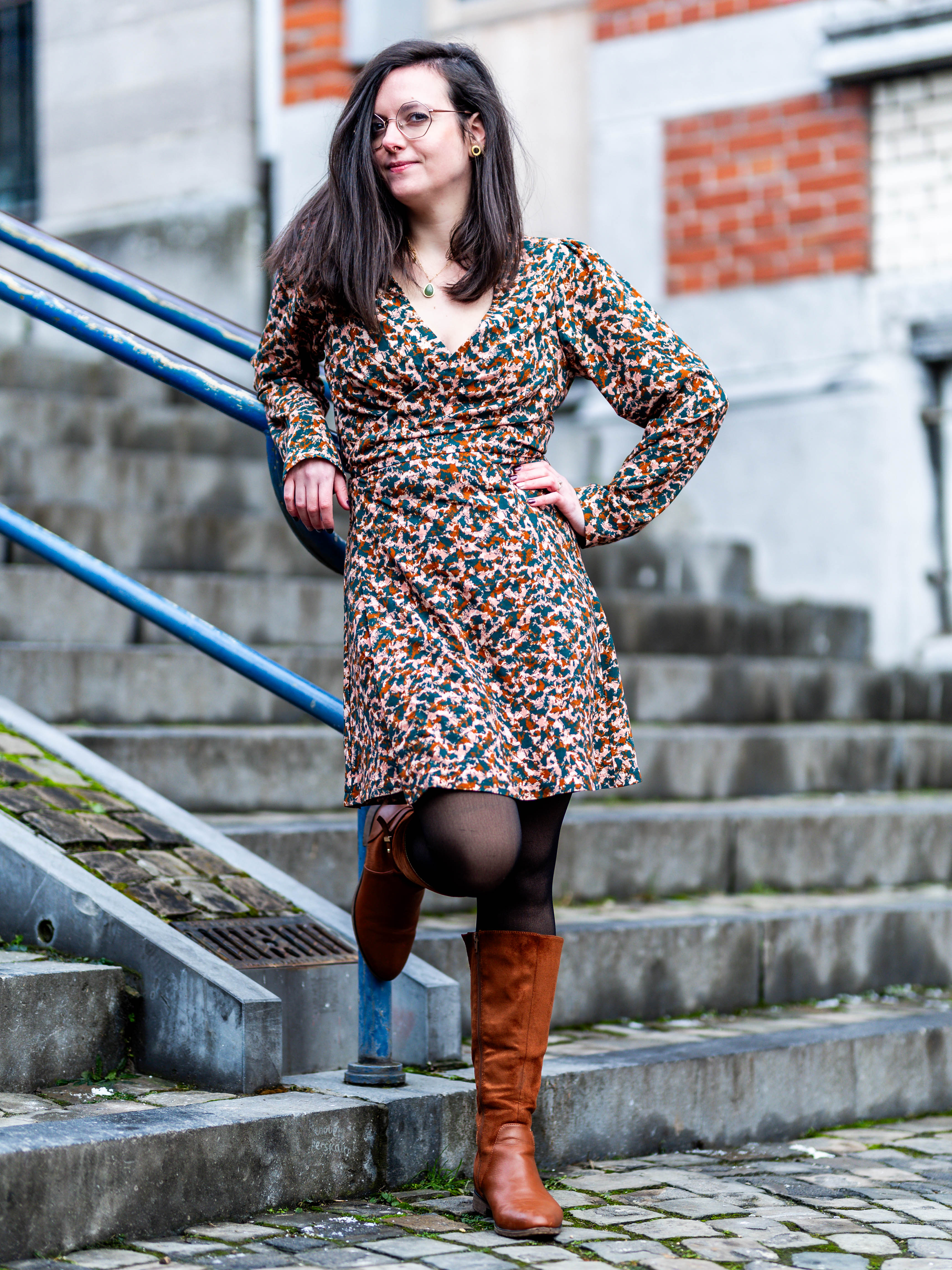 MANDARINE : la robe / blouse portefeuille - PACK FAMILLE