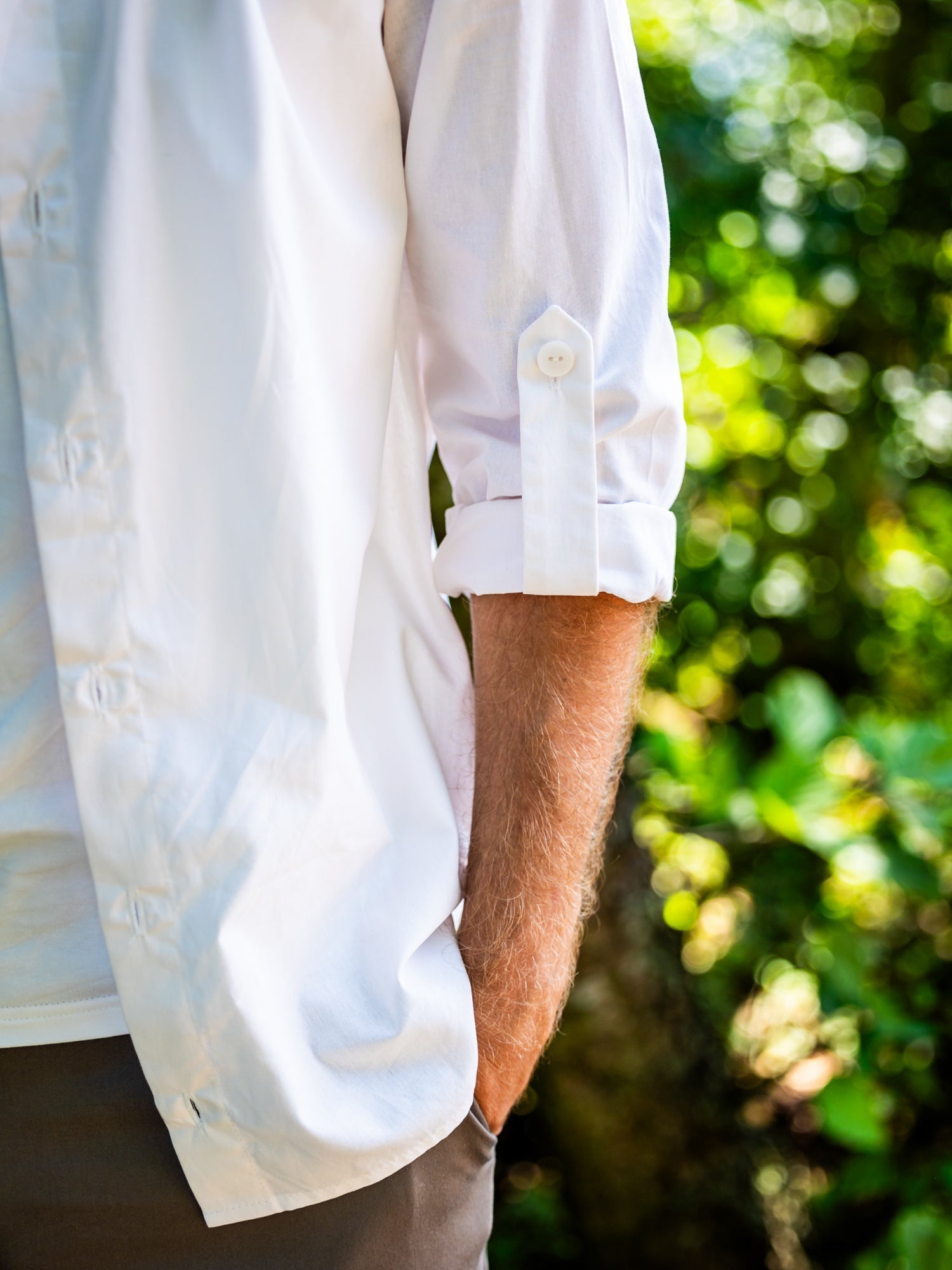DRAGON HOMME - la chemise au col mao
