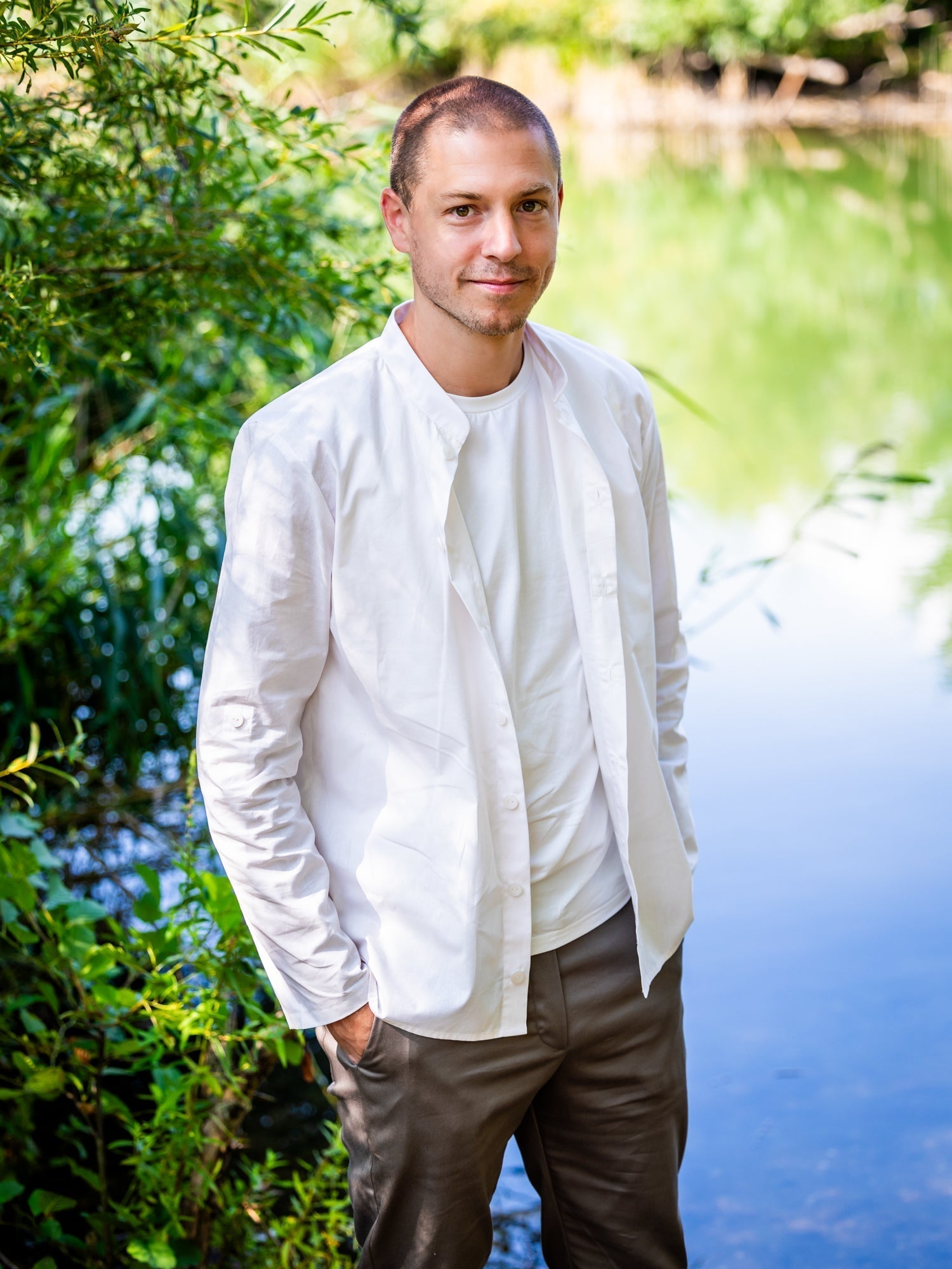 DRAGON HOMME - la chemise au col mao