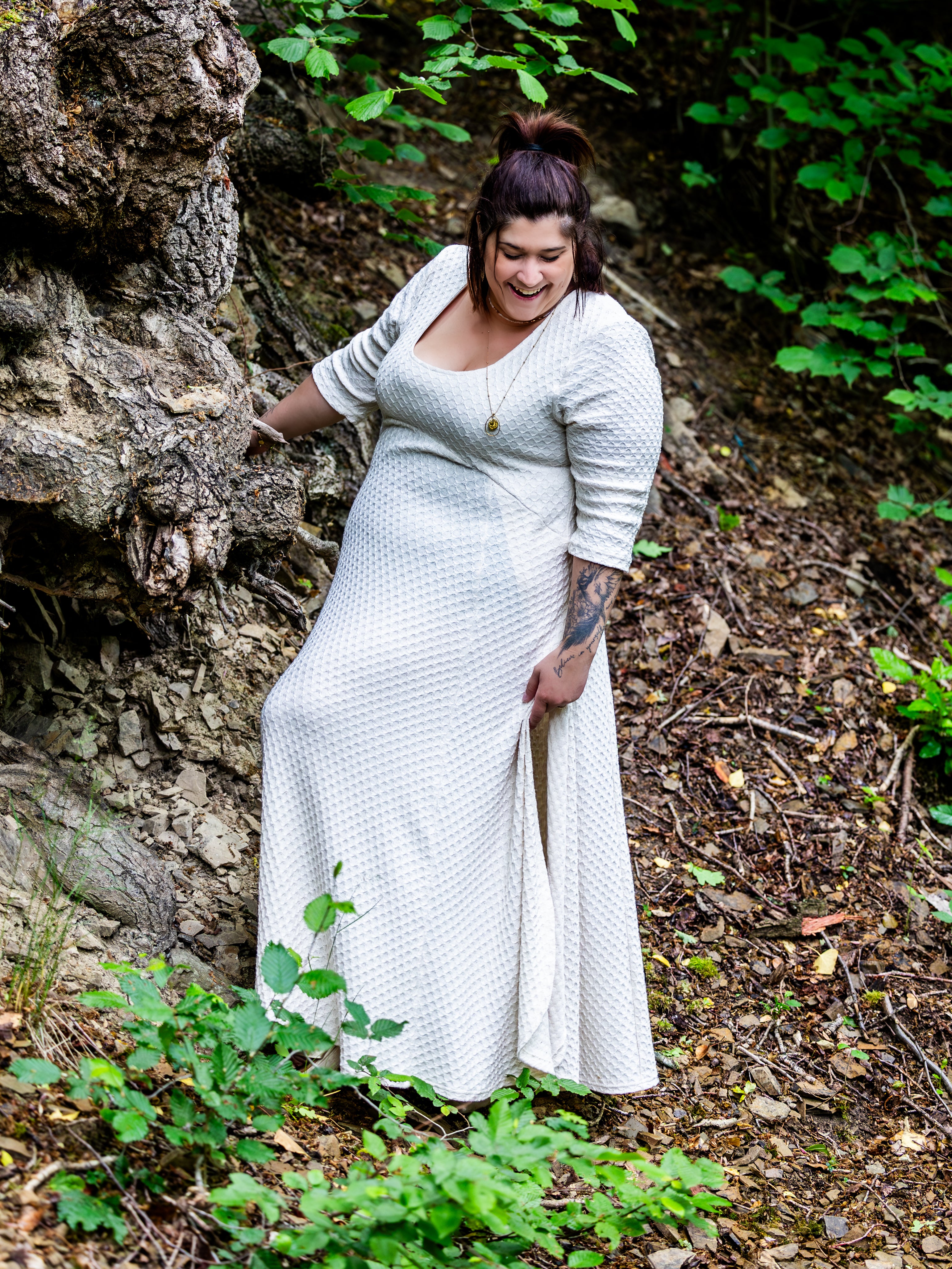 Crochet de coton crème - Trame douce