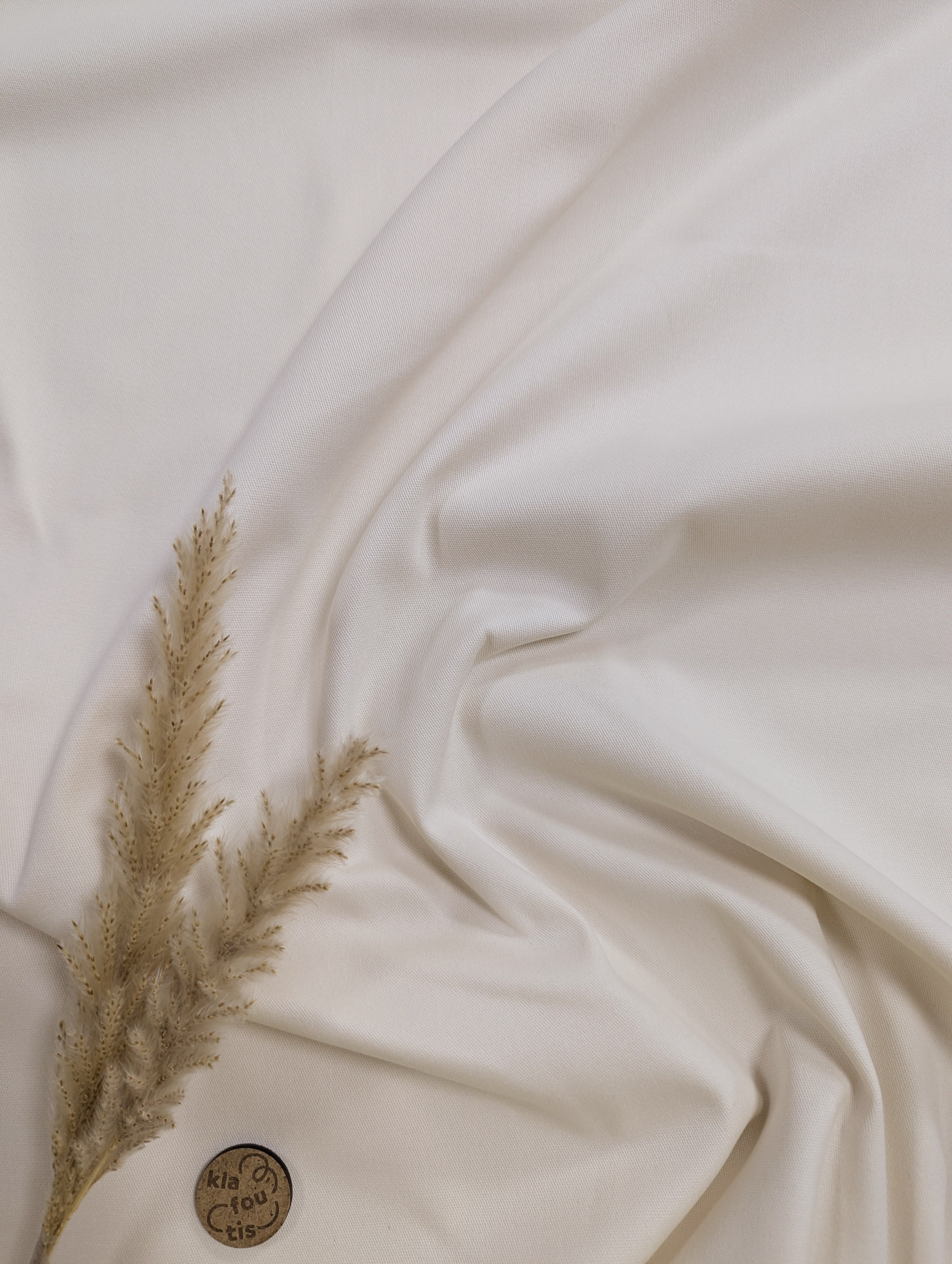 Chino de coton stretch - écru