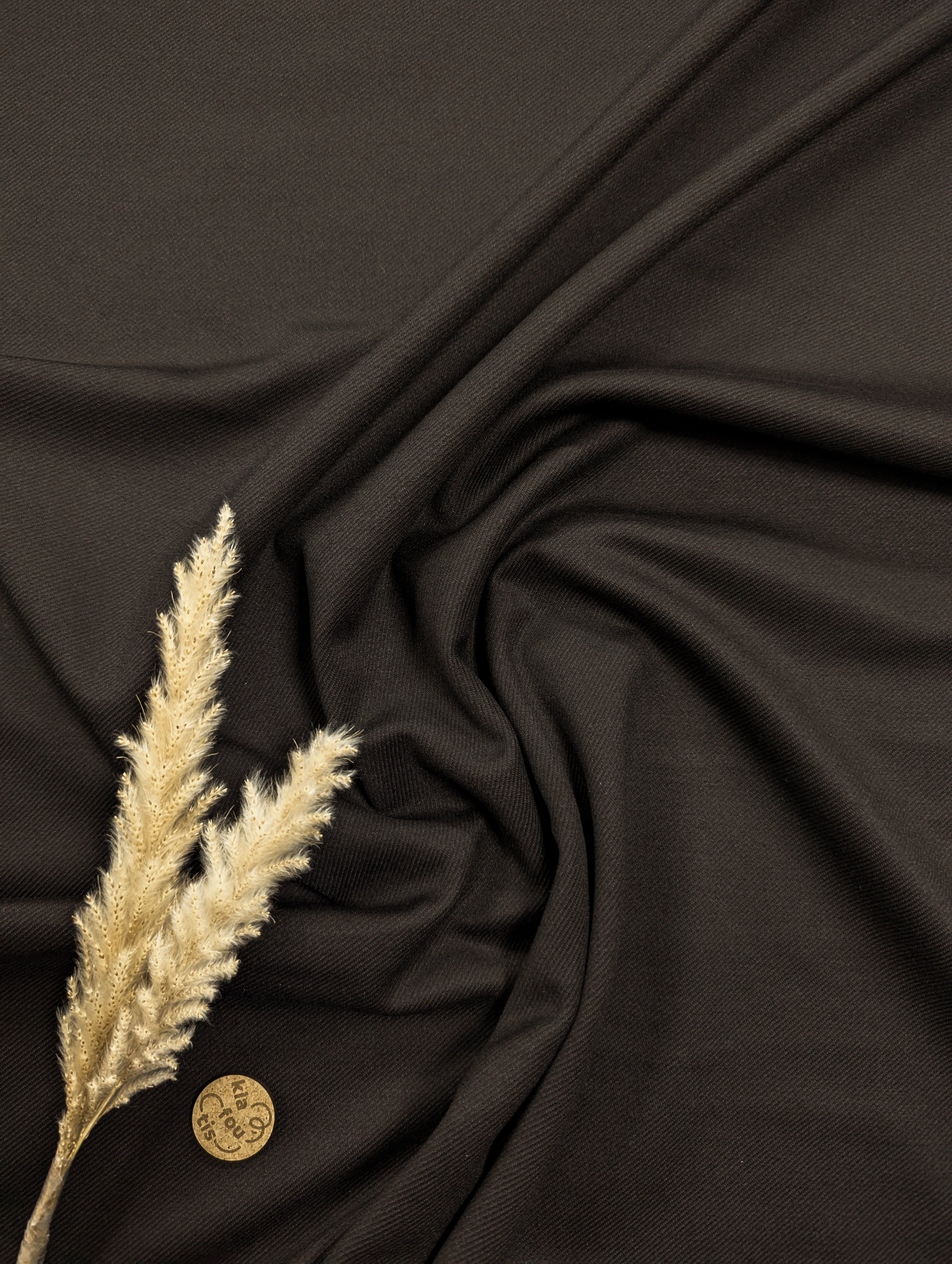 Twill milano extensible - chocolat noir
