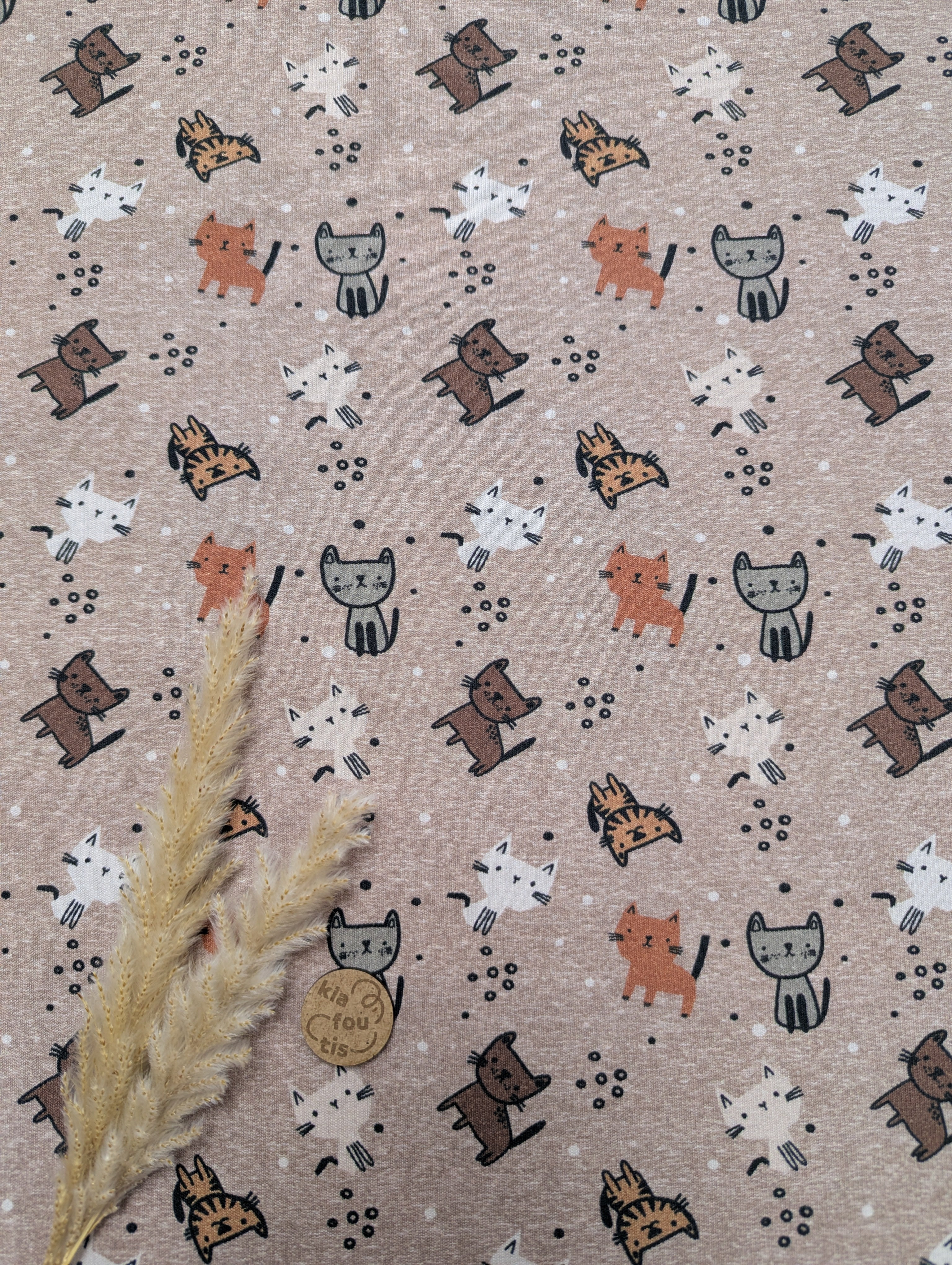 Sweat polaire alpin taupe - chatons