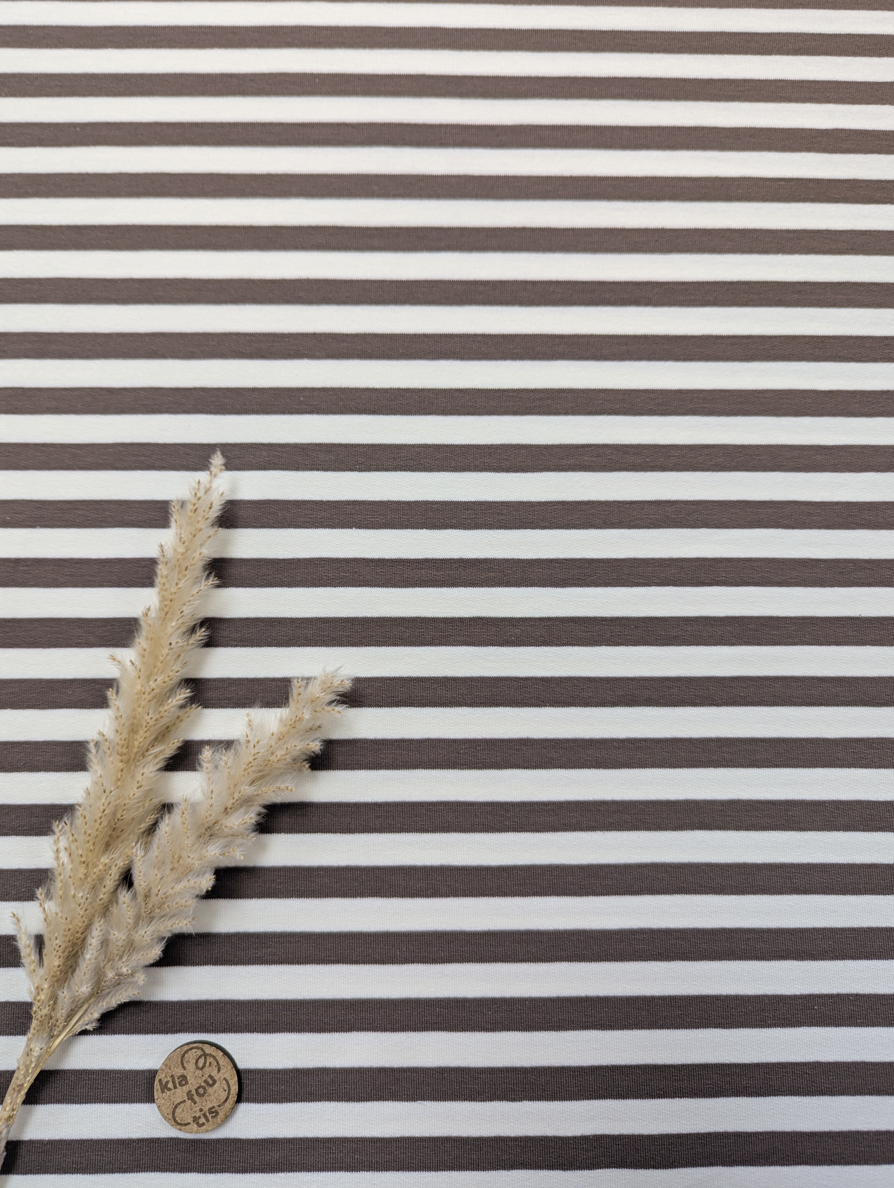 French Terry ligné - taupe