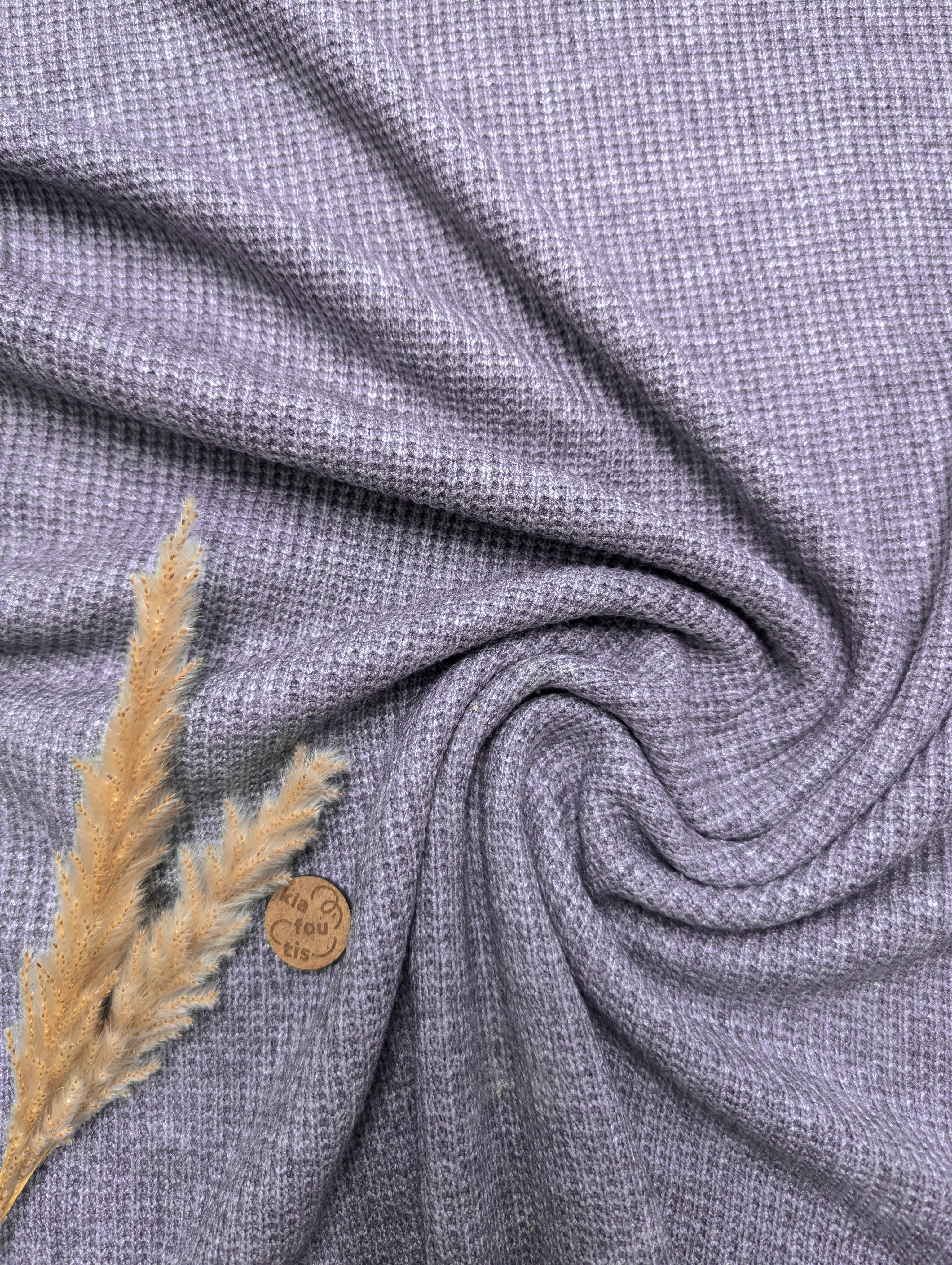 Maille tricot toute douce - gris moyen