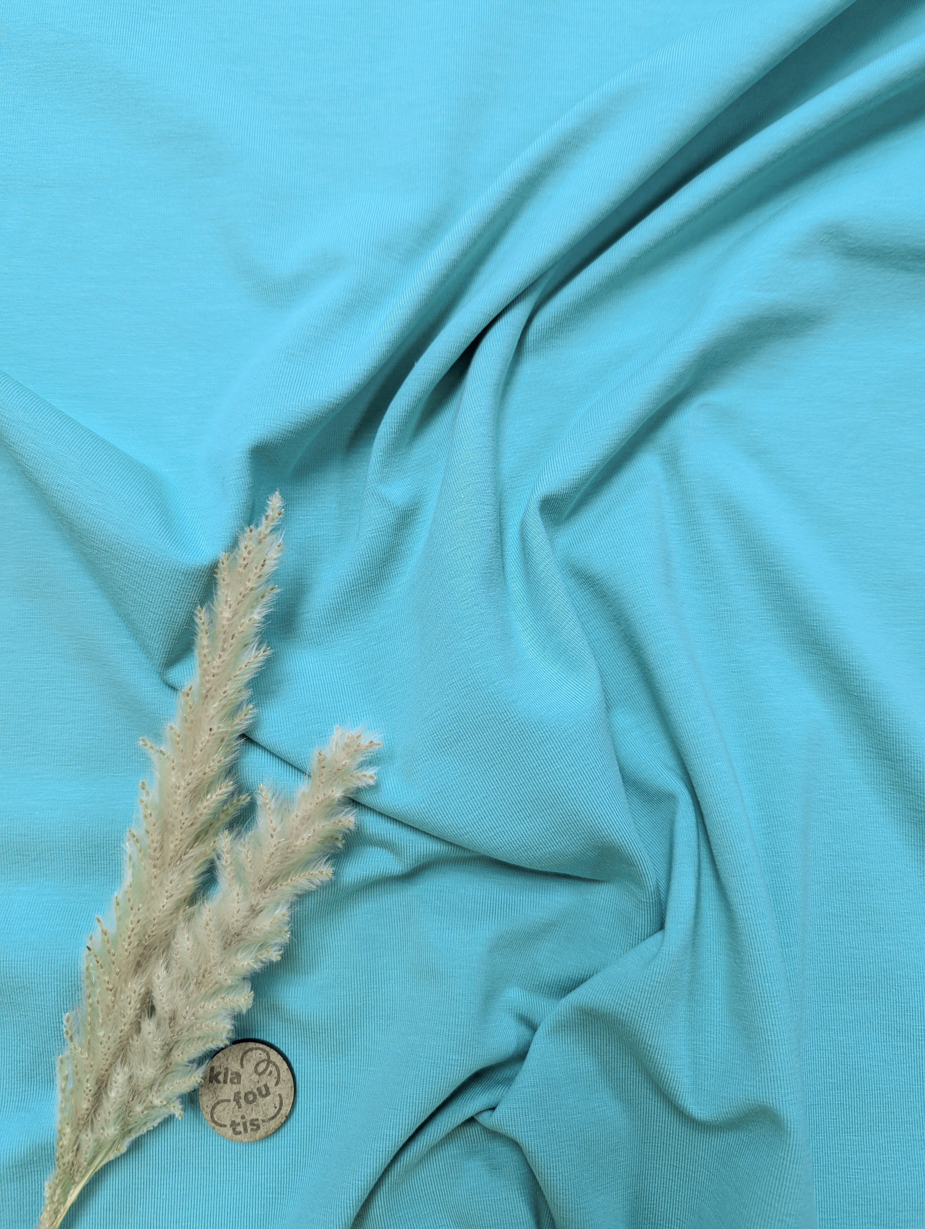 Jersey de coton - Aqua