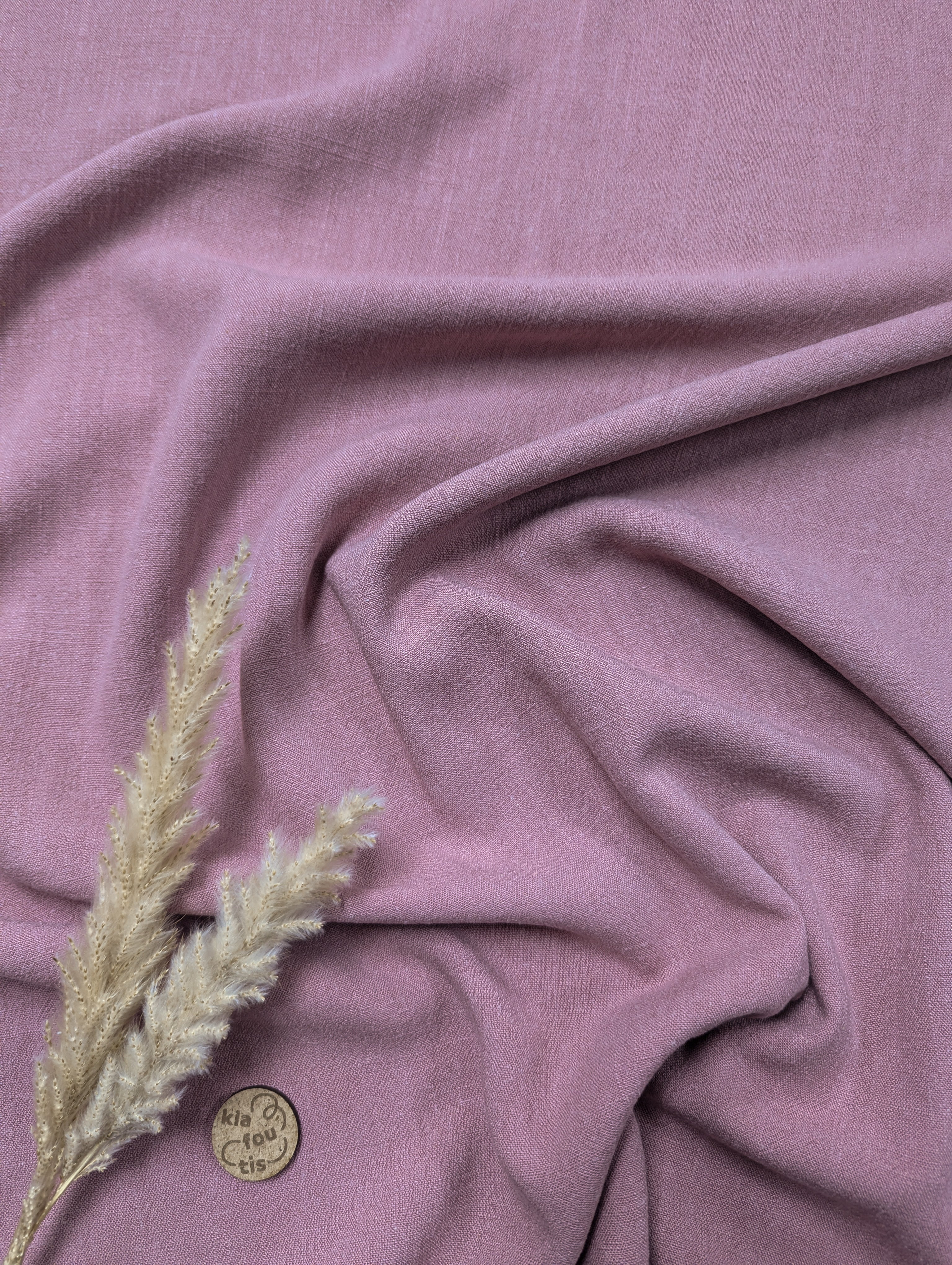 Lin viscose - Vieux rose