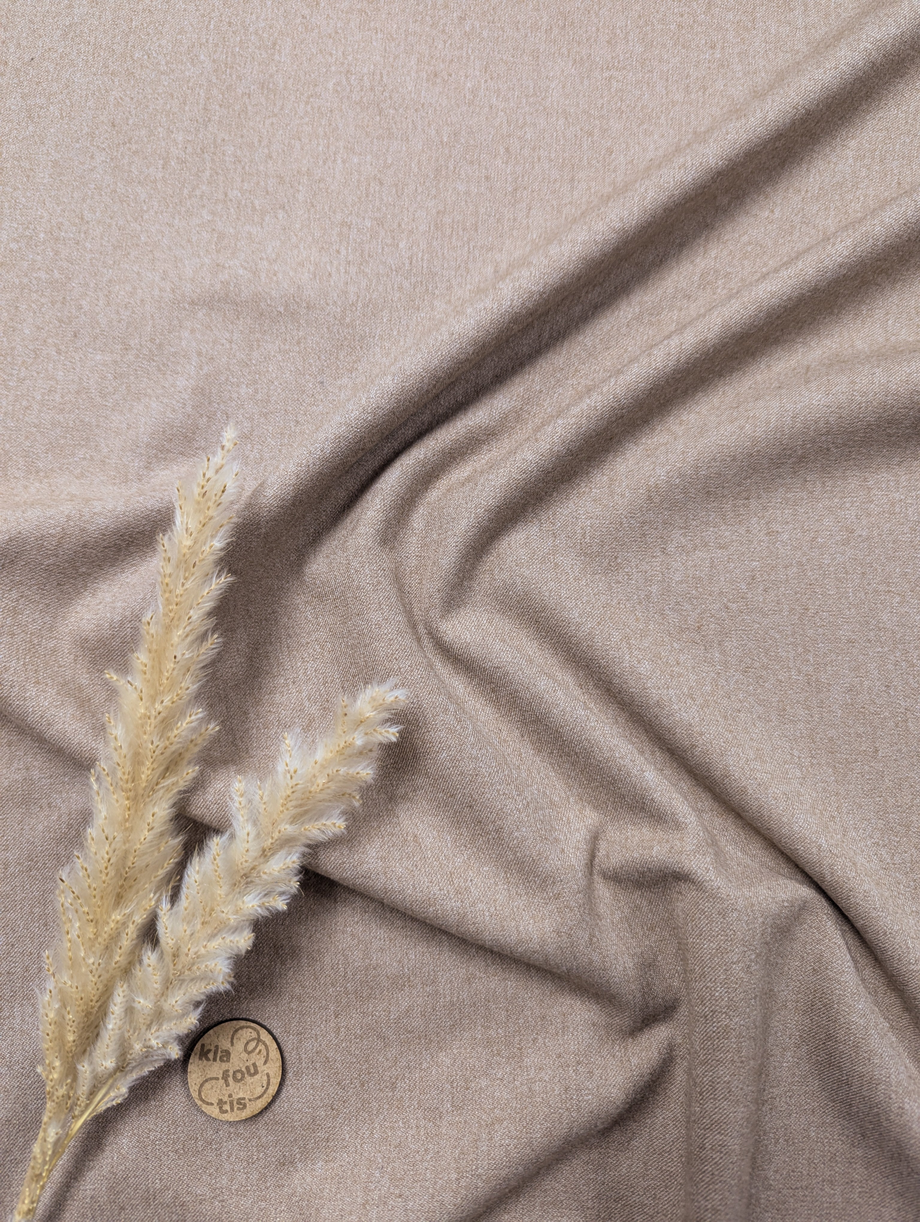 Gabardine de viscose stretch - Camel