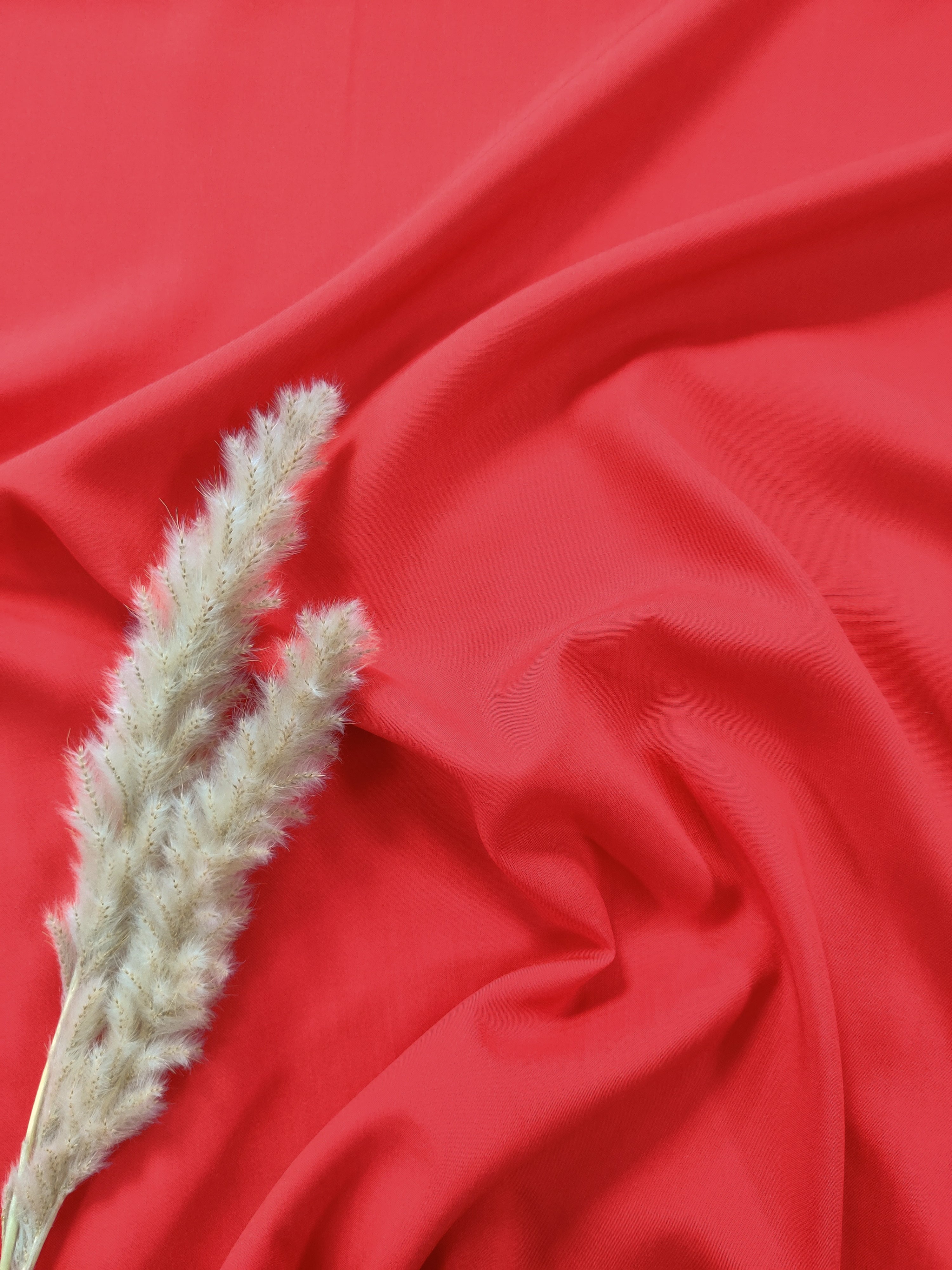 Popeline de viscose - Rouge