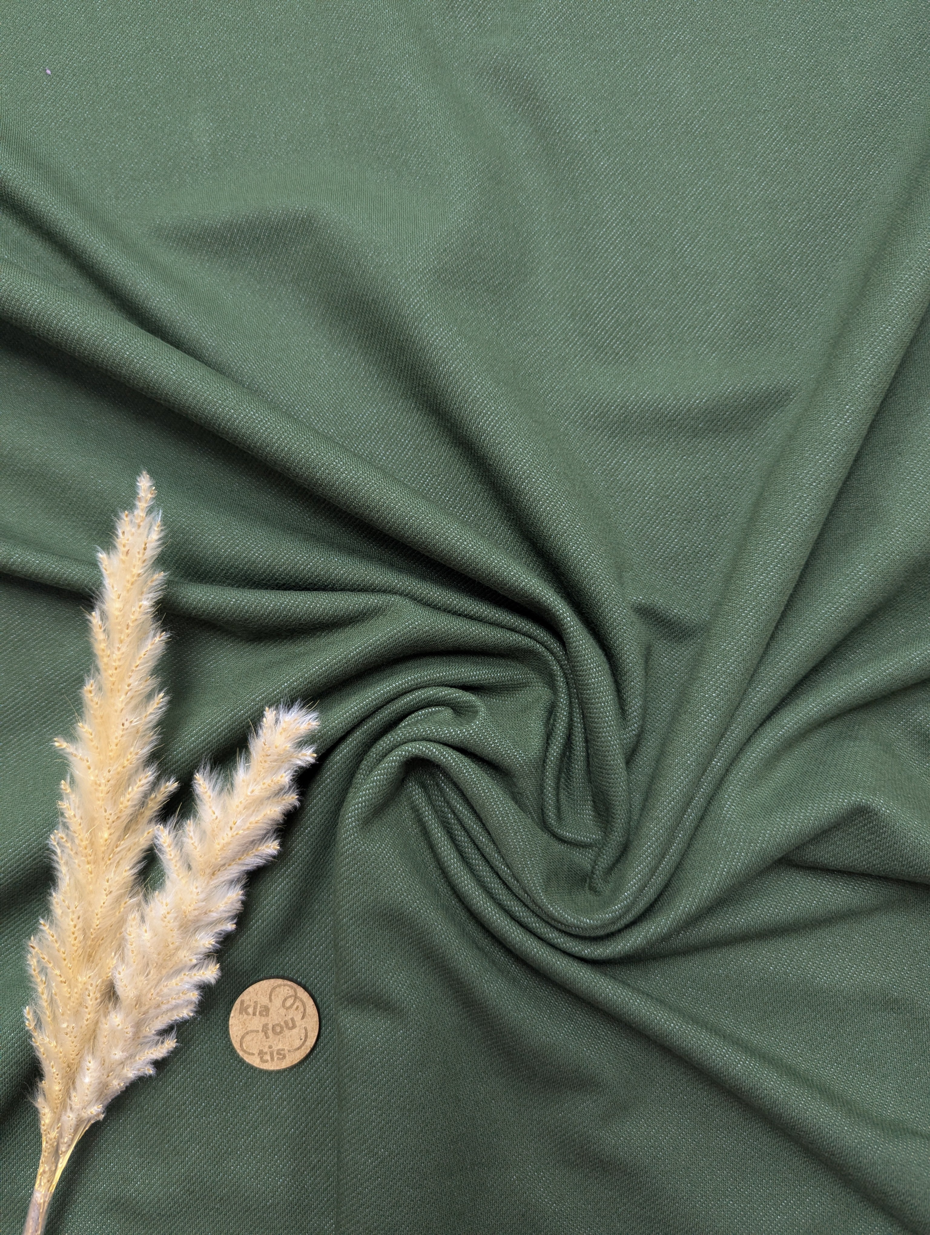 Jersey effet jeans - vert foncé