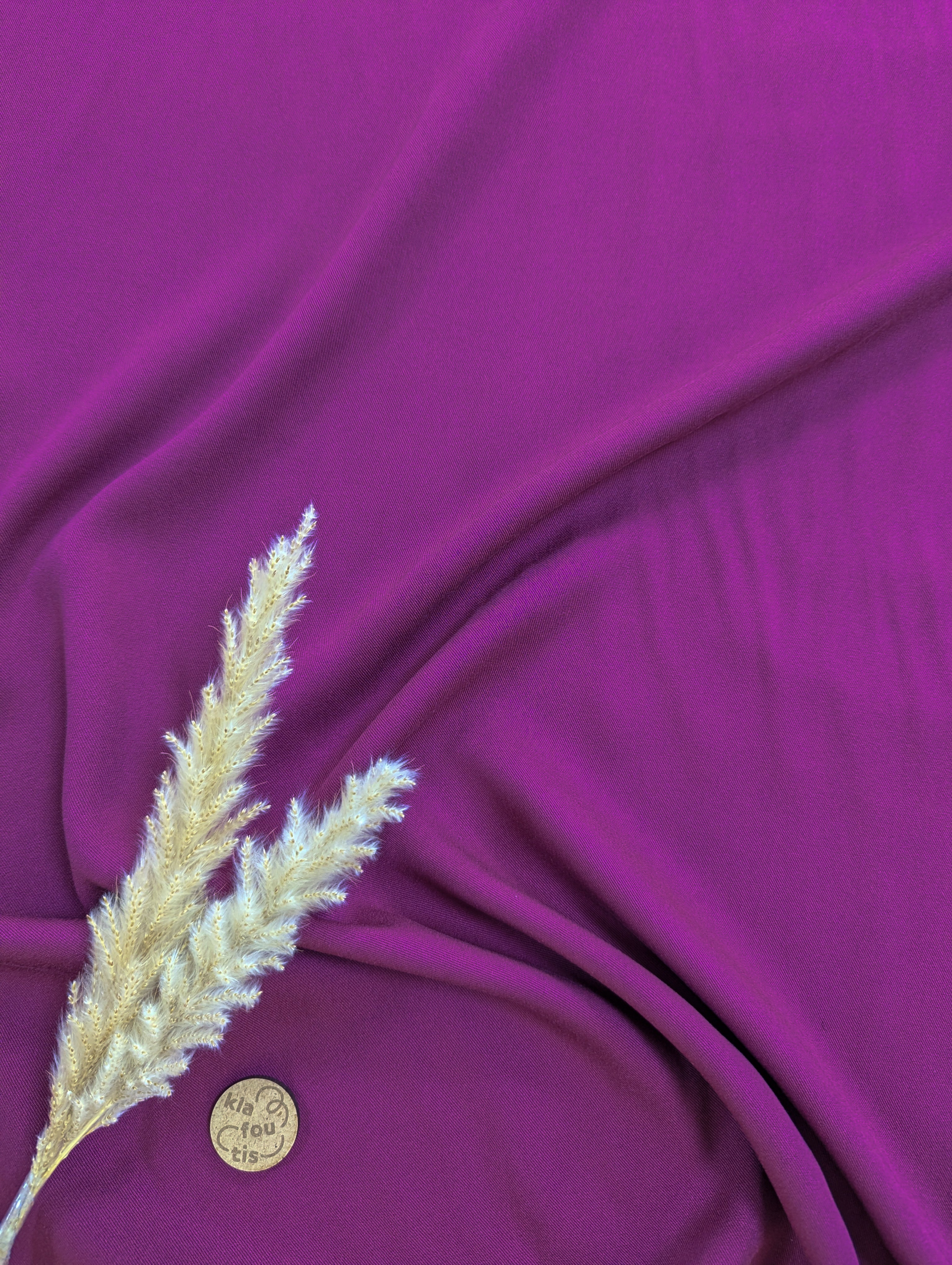 Twill de viscose - Magenta