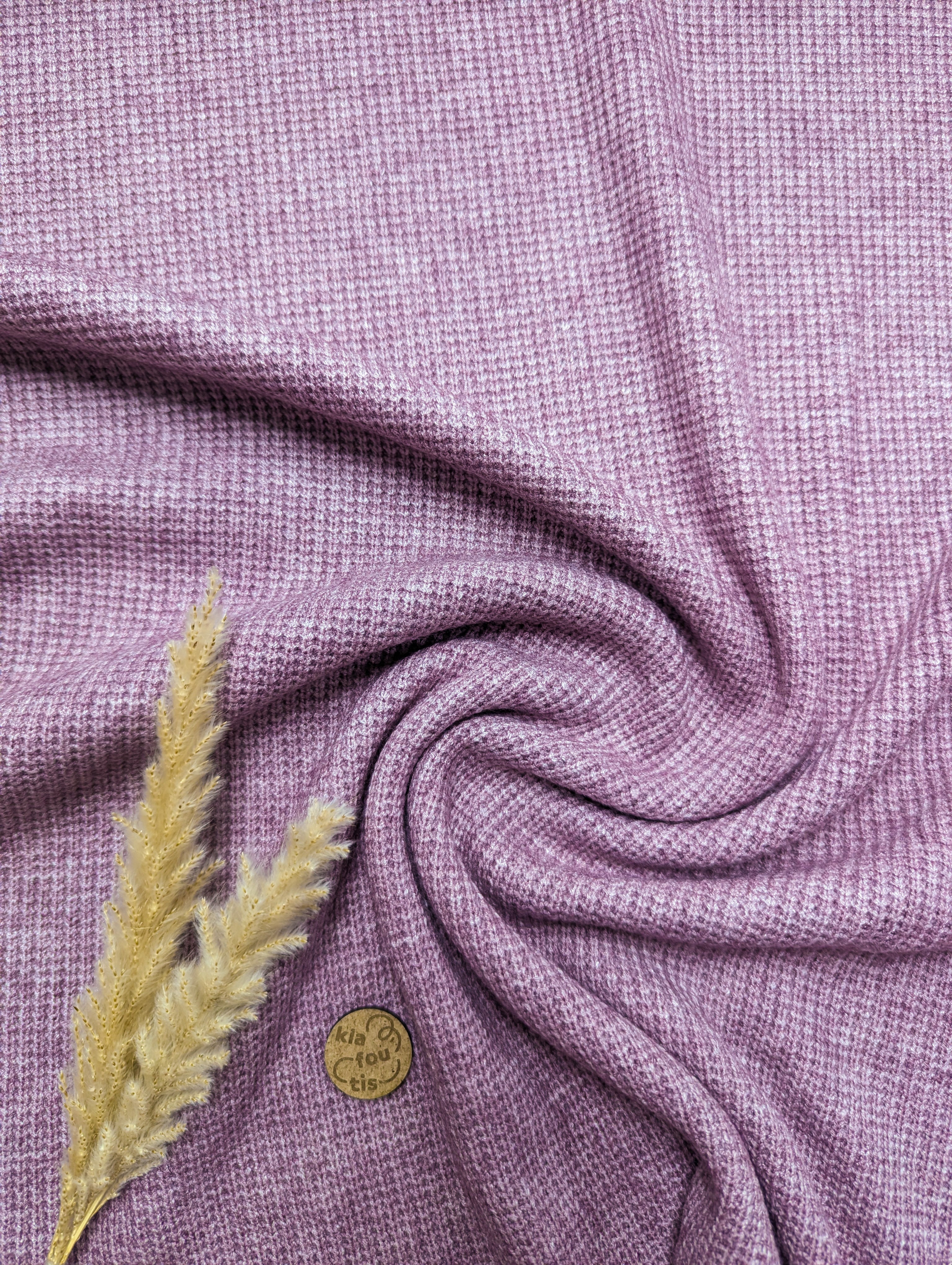 Maille tricot toute douce - violine