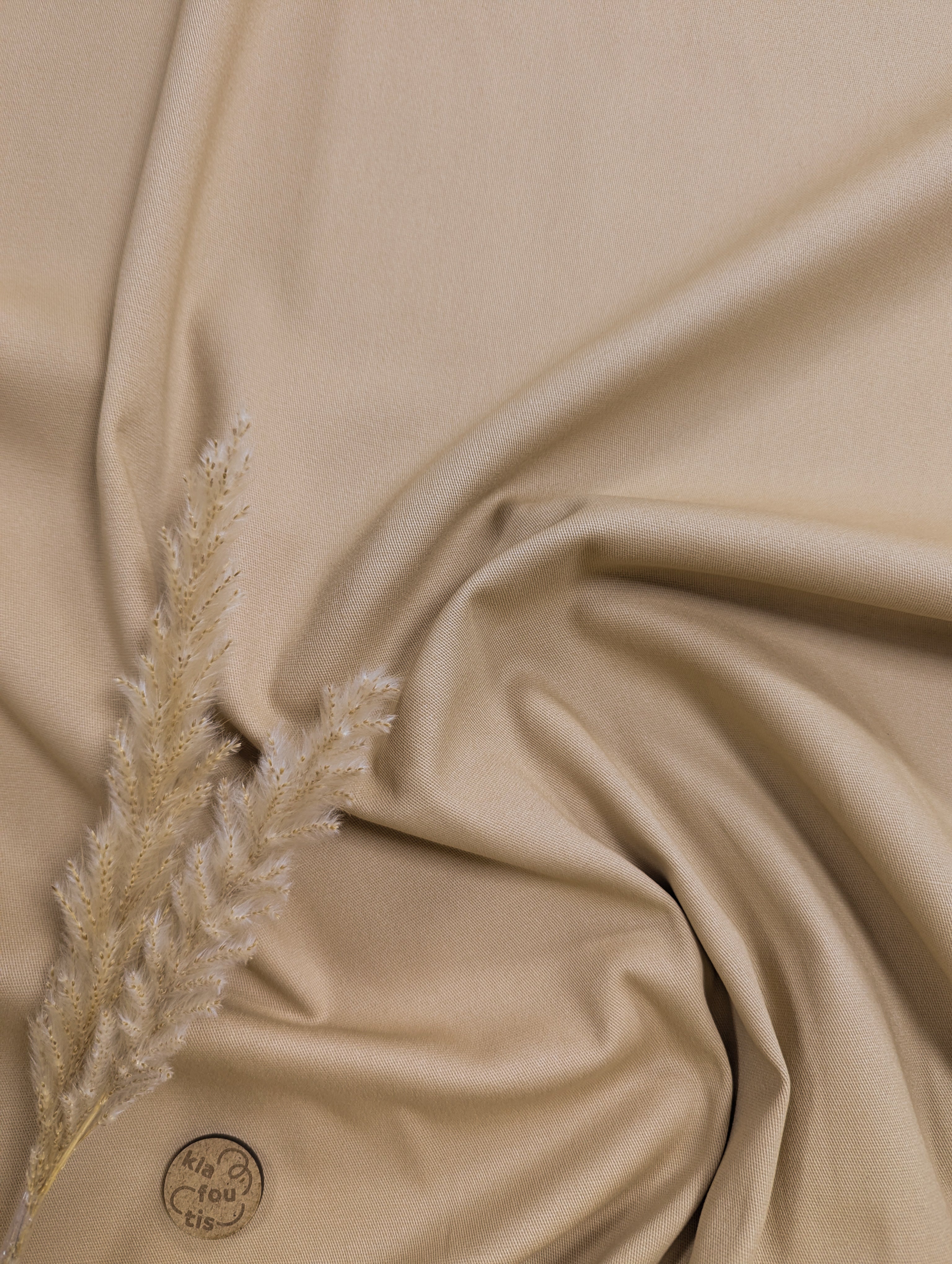 Chino de coton stretch - camel clair